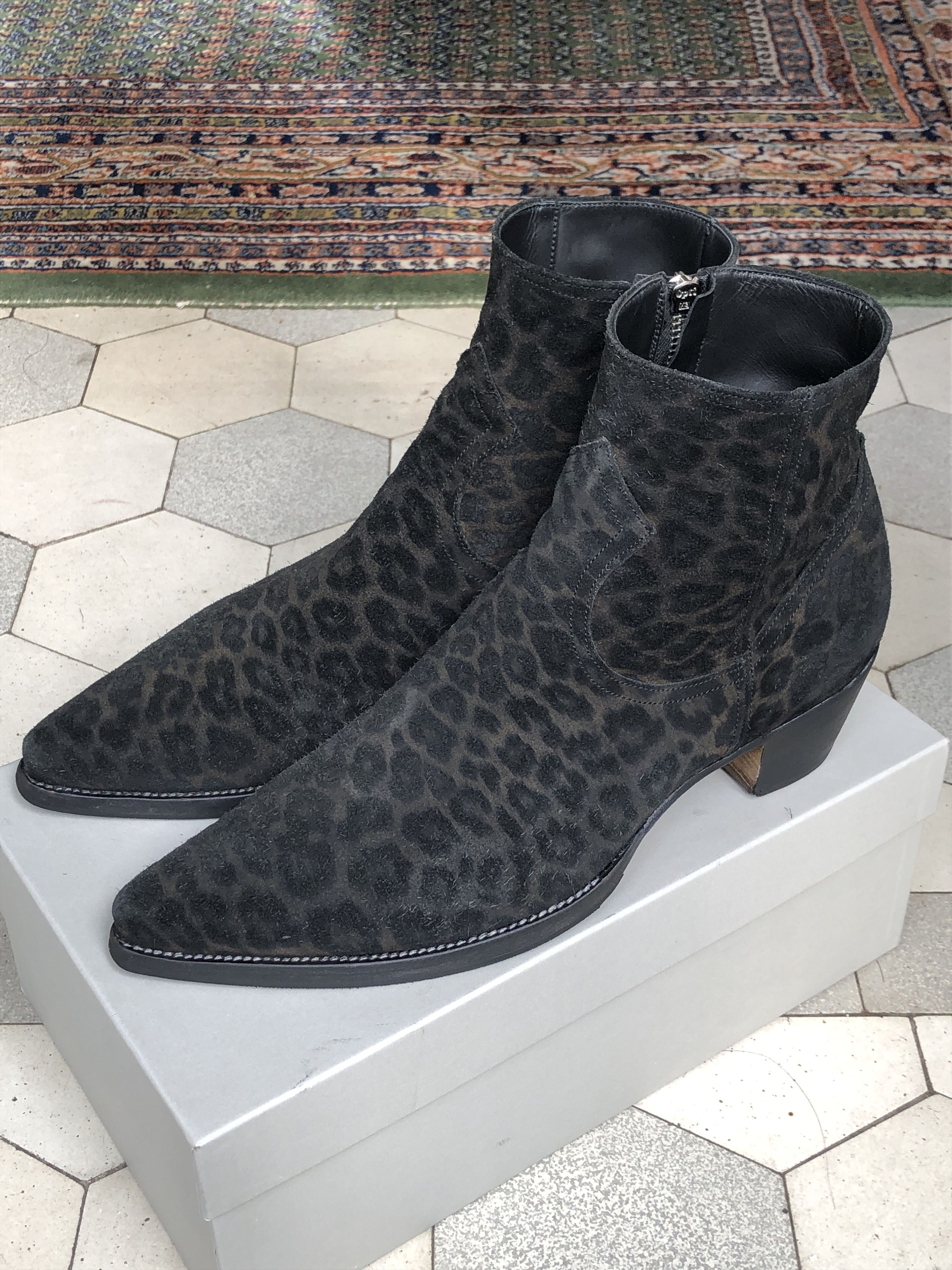 ALESSANDRO VASINI Alessandro Vasini Sonny Stiefletten 40 mm Absatz Leopard Size US 10.5 / EU 43-44 - 1 Thumbnail