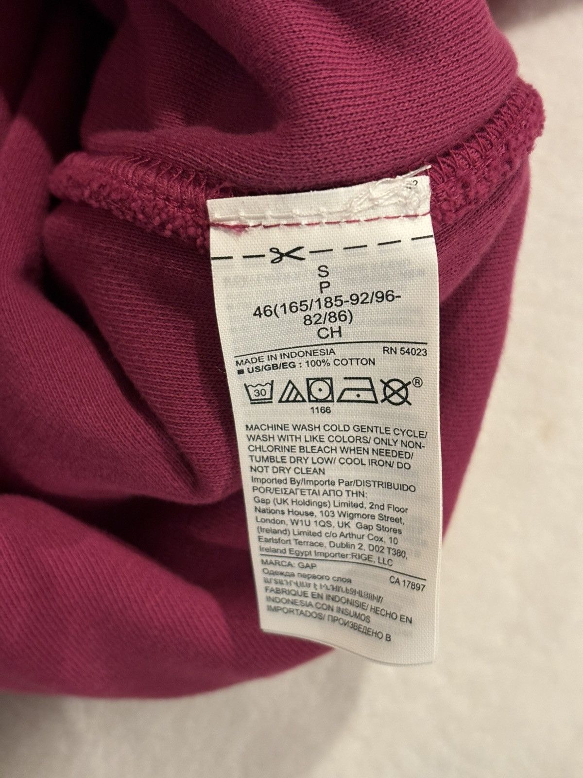 Gap Yeezy gap perfect hoodie double layer size small purple Size US S / EU 44-46 / 1 - 4 Thumbnail