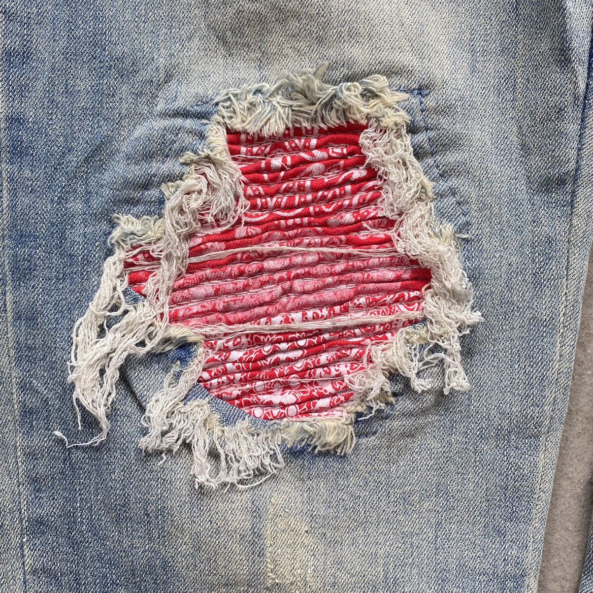 Designer Designer distressed denim boro patches skinny Size US 32 / EU 48 - 5 Thumbnail