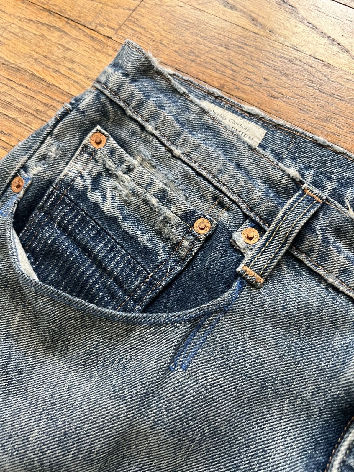 Levi's × Levi's Made & Crafted × Levi's Vintage Clothing Levi Custom rework patchwork denim Size US 32 / EU 48 - 4 Thumbnail