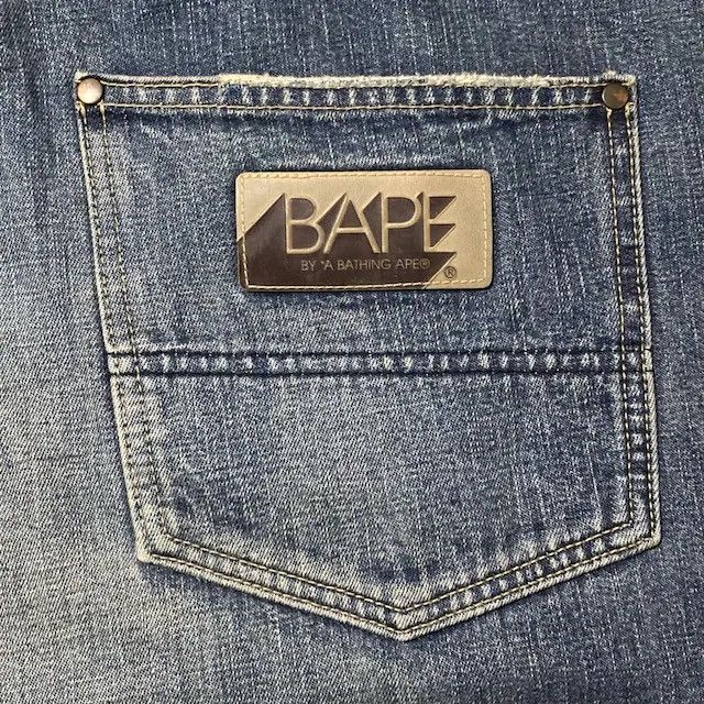 Bape BAPE TWIN STA Denim Pants a bathing ape star NIGO ★size XXL Size US 38 / EU 54 - 5 Thumbnail