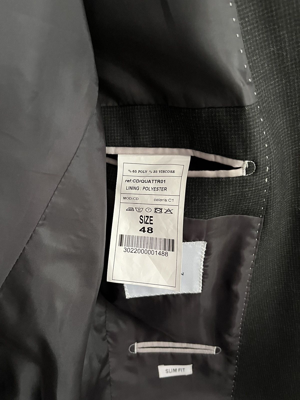 Other Black suit worn once Size 48R - 4 Thumbnail