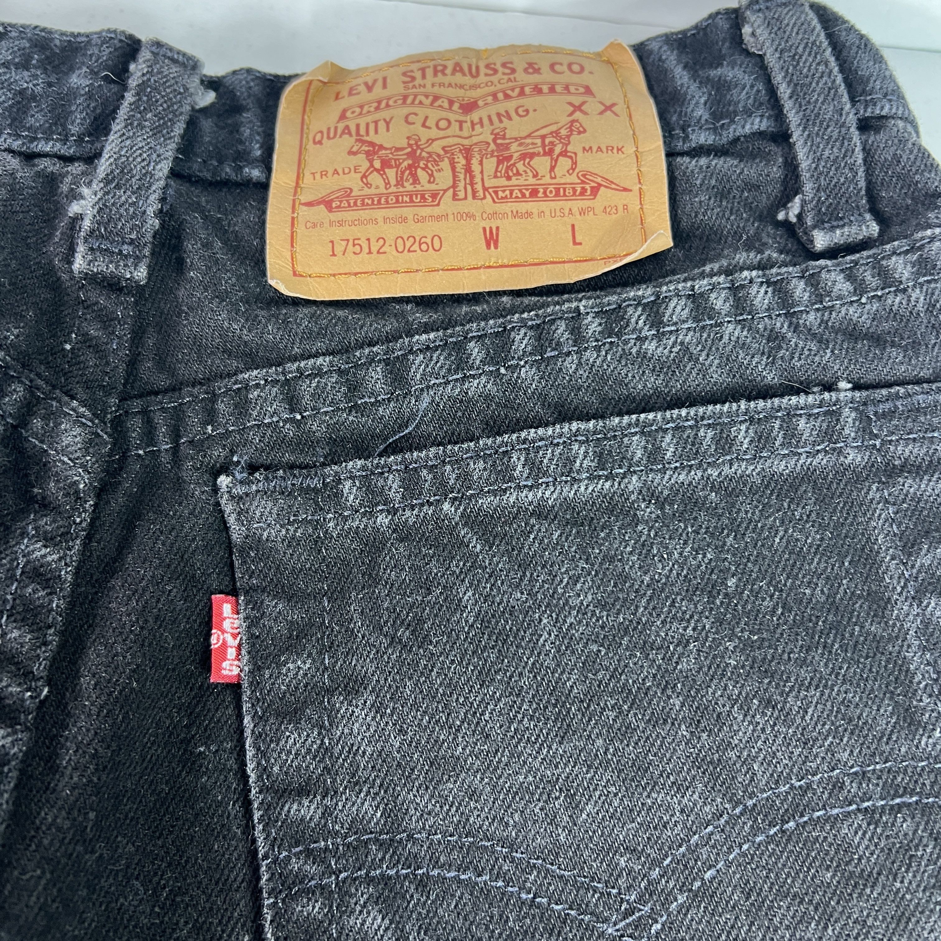 Levi's VTG Levi's Jeans 512 Slim Tapered High Rise Black Denim USA Size 26" / US 2 / IT 38 - 10 Thumbnail