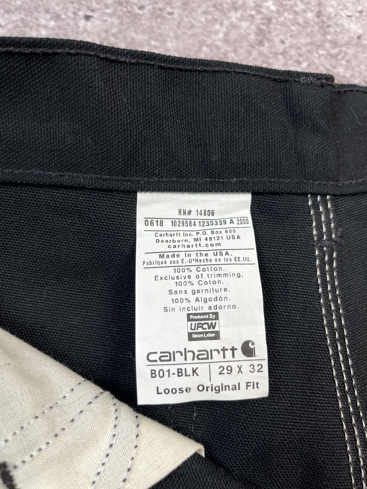 Carhartt Vintage🔥Double Knee Pants made in USA Size US 29 - 8 Thumbnail