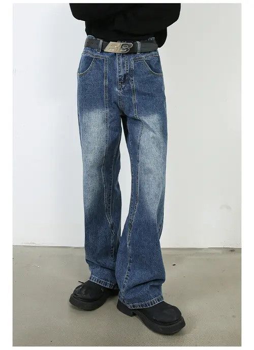 Other Washed loose straight-leg versatile casual jeans Size US 32 / EU 48 - 1 Thumbnail