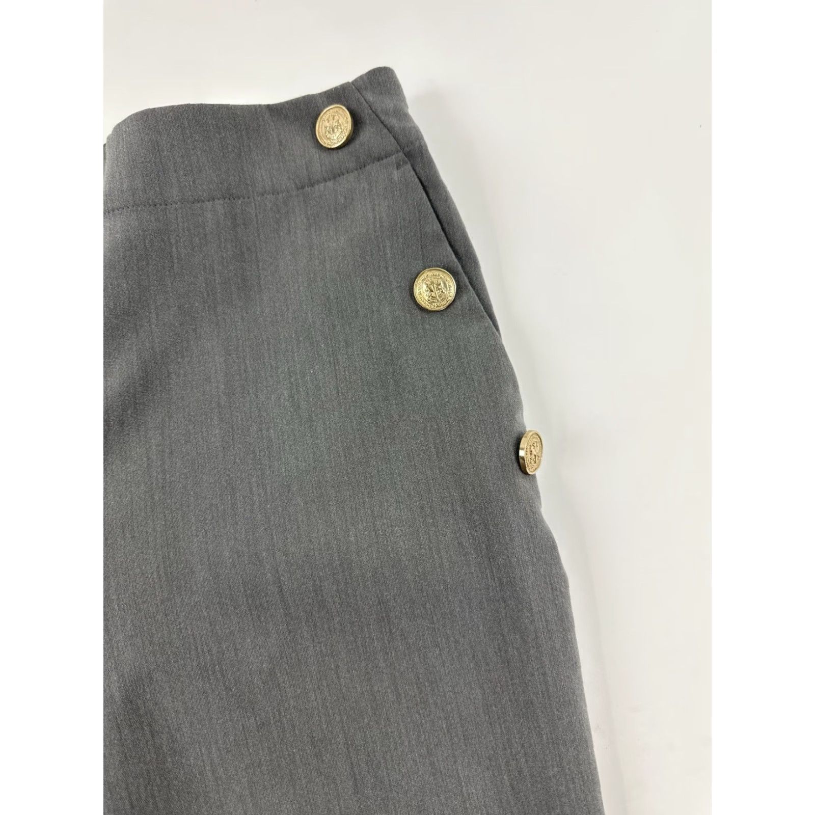 Zara ZARA Pants Women L Gray Dress Work Trouser Bootcut Ankle 26 in Inseam Mens? No—Women Size 36" / US 14 / IT 50 - 3 Thumbnail