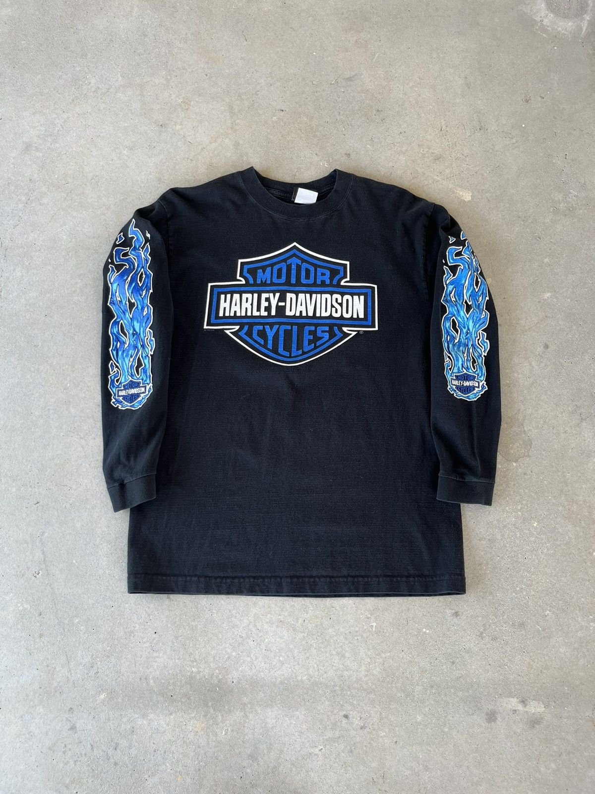 トップス Harley-Davidson vintage blue flame 00's Harley Davidson × Vintage Vintage '00 Harley Davidson Australia