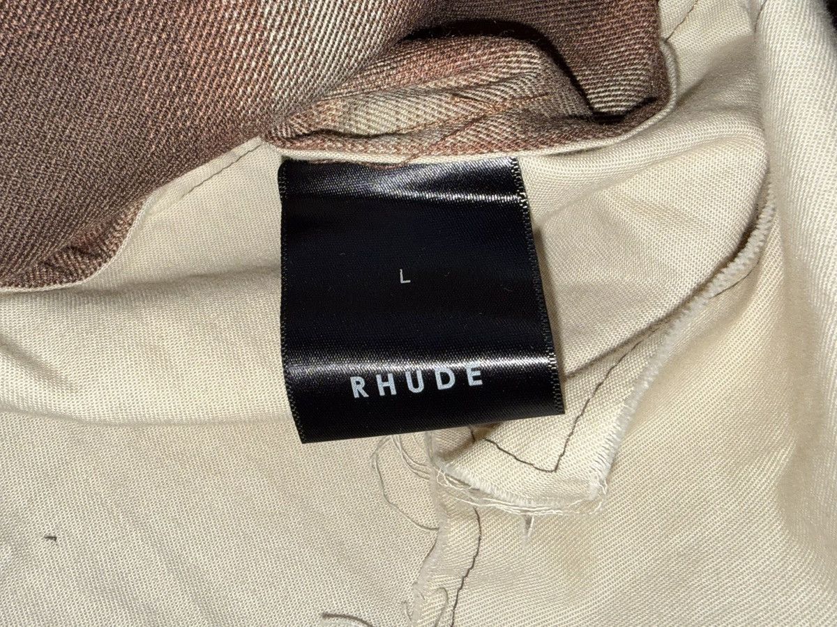 Rhude Rhude Camp Collar Amber Button-Up Flannel L/S Shirt Size L Size US L / EU 52-54 / 3 - 3 Thumbnail
