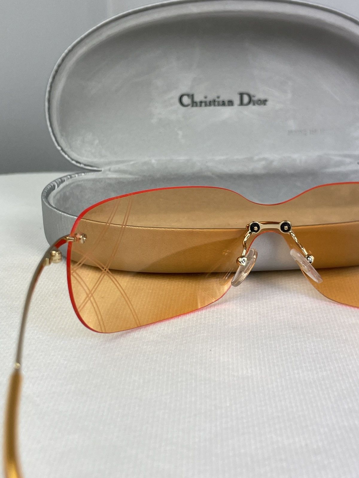 Christian Dior Monsieur Vintage Y2K Christian Dior Bowling Sunglasses With Case Size ONE SIZE - 8 Thumbnail