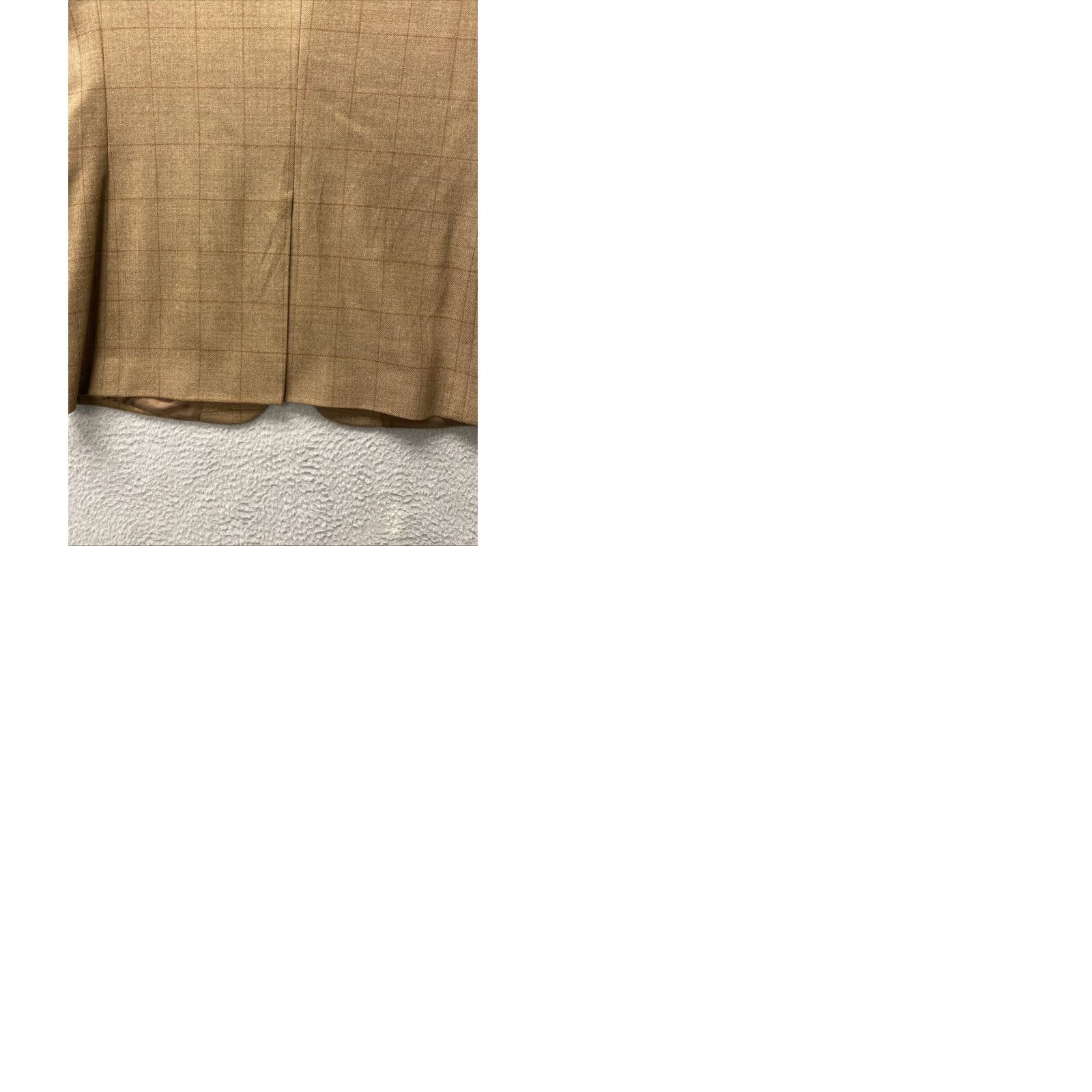 Vintage Jos A Bank Sport Coat Blazer Mens 44L Brown Plaid Wool Regular Notch Single-Breasted 2-Button Front 4-Button Sleeve Jacket/Coot? Size 44R - 9 Thumbnail