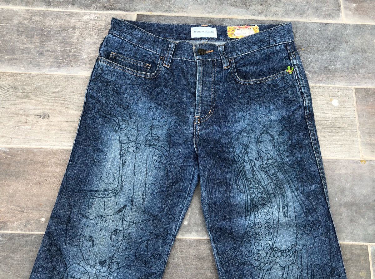 Issey Miyake × Japanese Brand × Tsumori Chisato 🔥Mega Rare🔥Tsumori Chisato Minimalist Runaway Jeans Size 29" - 5 Thumbnail