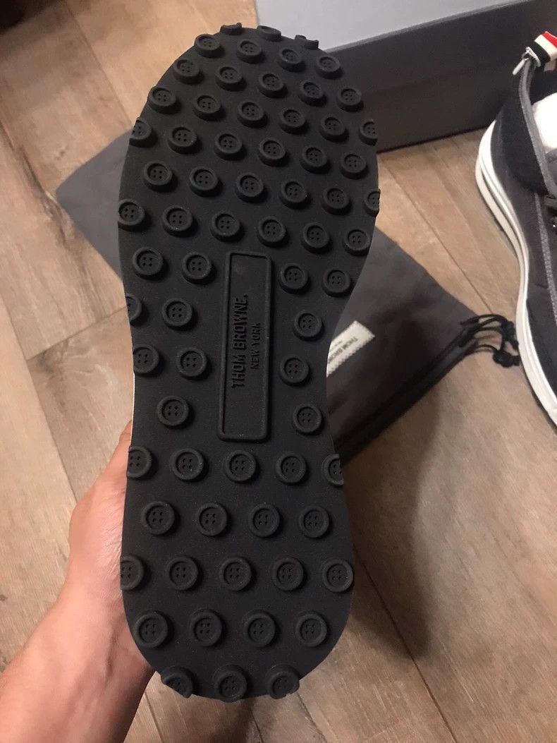 Thom Browne Thom Browne Black and gray denim sneakers Size US 9 / EU 42 - 5 Thumbnail