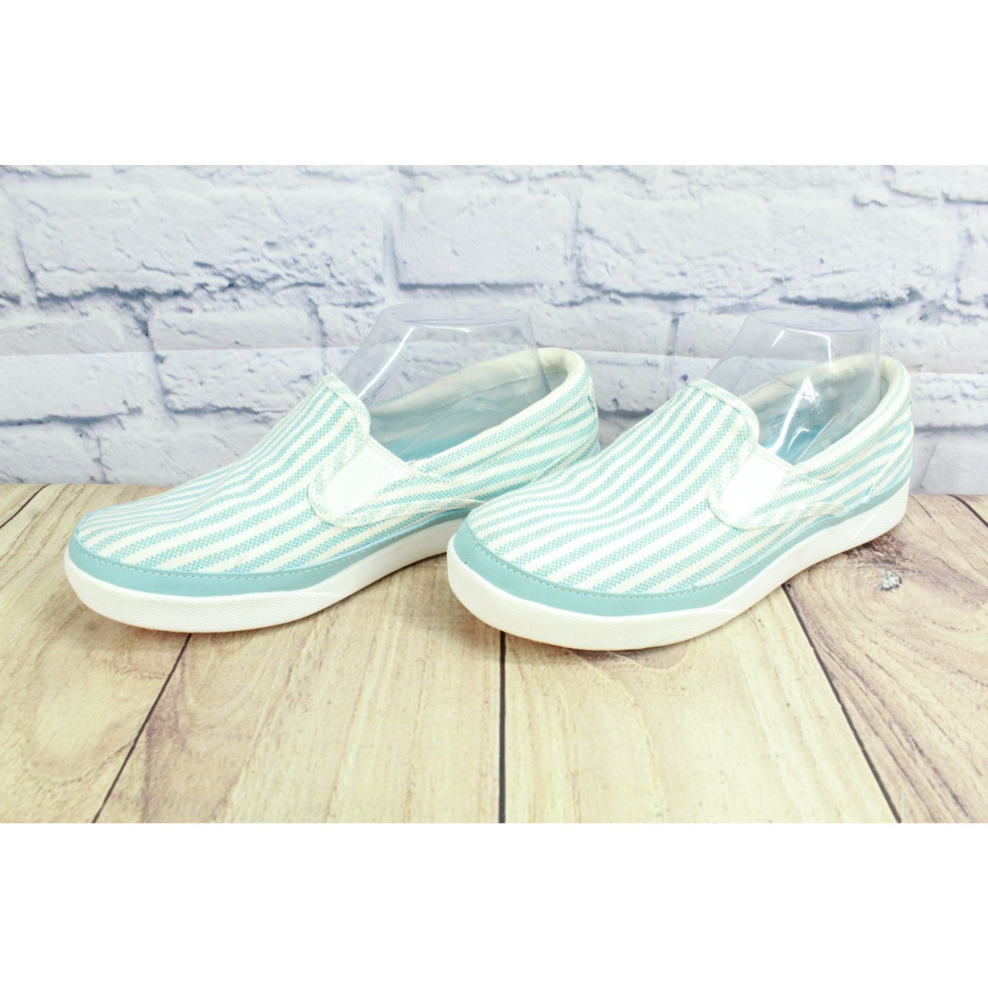 L.L. Bean LL Bean Tidal Striped Canvas Slip-On Deck Shoes Size 8 Size US 8 / IT 38 - 2 Thumbnail