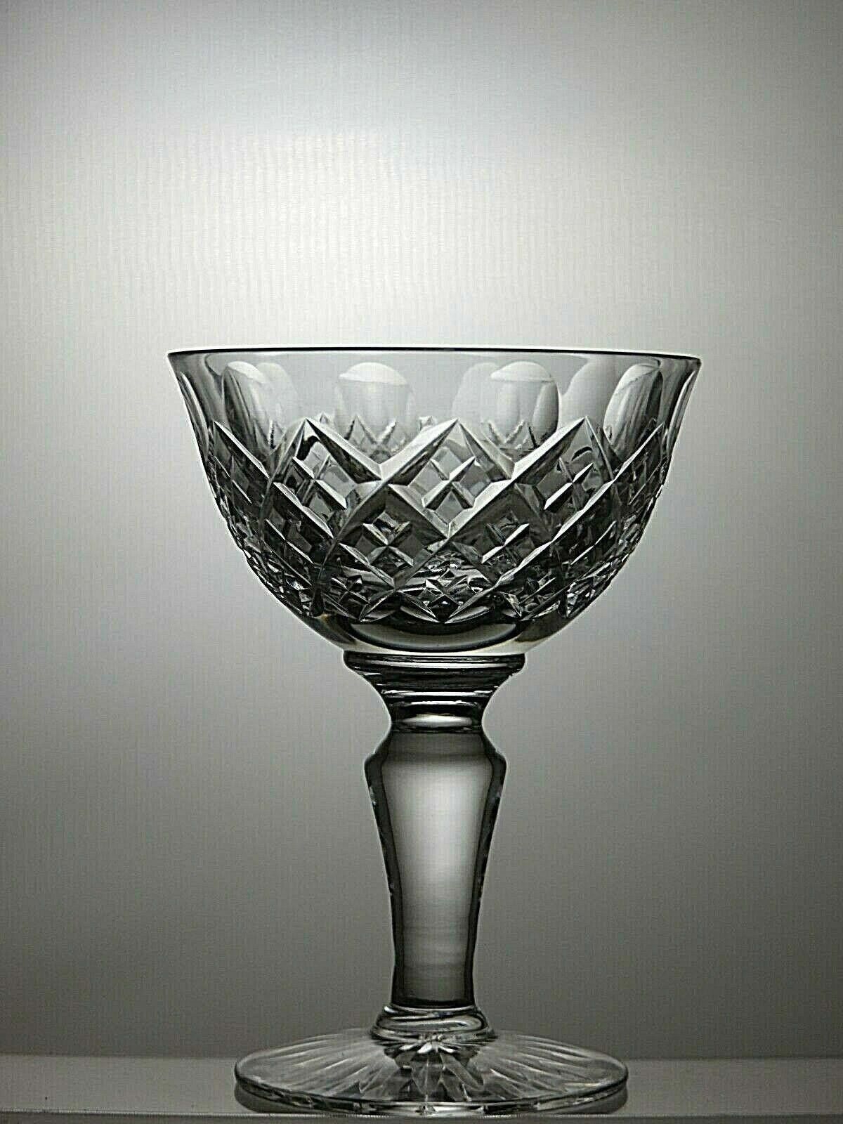 The Unbranded Brand Crystal Cut Glass Set of 3 Champagne Coupe Tall Sherbet Size ONE SIZE - 5 Thumbnail
