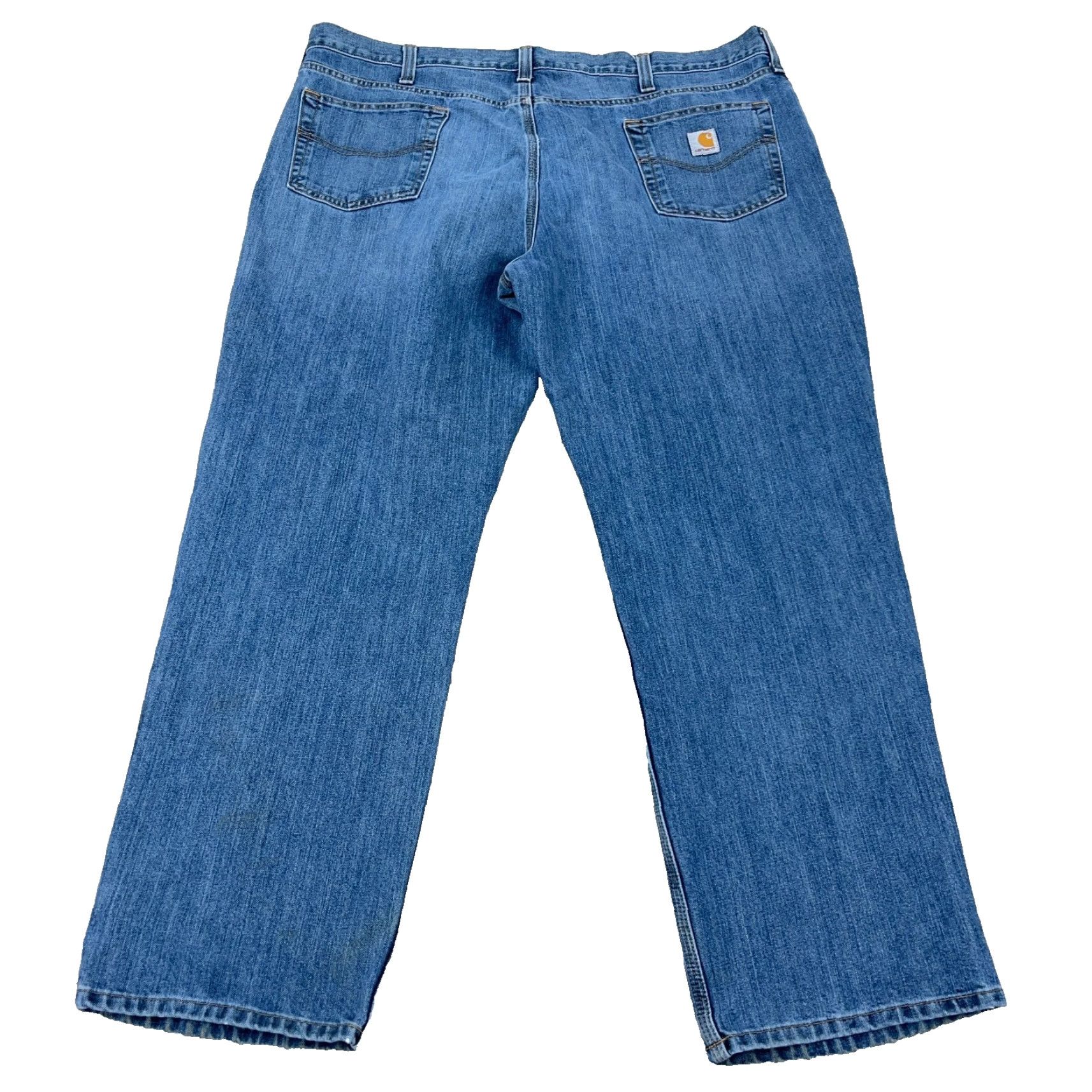 Carhartt Carhartt Jeans Men 44x32 Relaxed Fit Straight Leg Medium Wash Blue 5-Pocket Denim Work Wear Baggy Mens Size US 44 / EU 60 - 2 Thumbnail