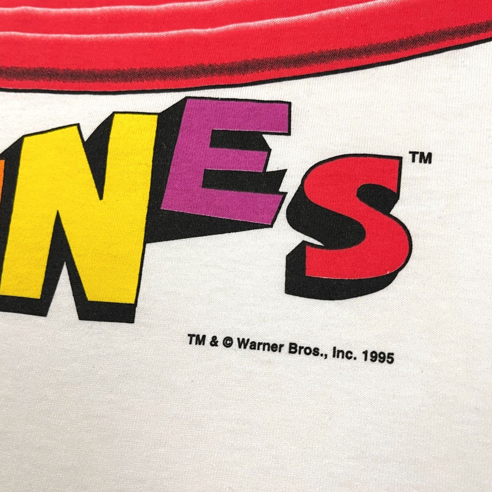 Fruit Of The Loom VINTAGE Looney Tunes Shirt Adult XL Bugs Bunny Taz Devil Tweety Daffy 90s Graphic Print White Nike? Size US XL / EU 56 / 4 - 3 Thumbnail