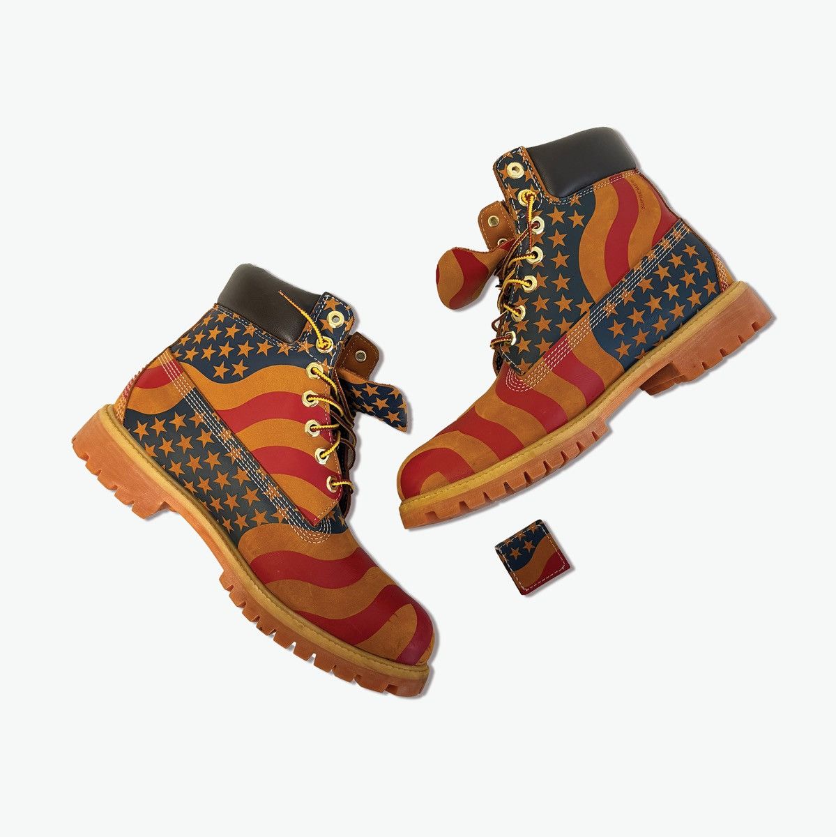 Supreme × Timberland Supreme Timberland American Flag Boots | Grailed