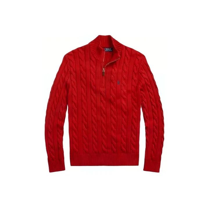 Polo Ralph Lauren Polo Ralph Lauren SS24 Cable Knit Logo Sweater Size US L / EU 52-54 / 3 - 1 Thumbnail