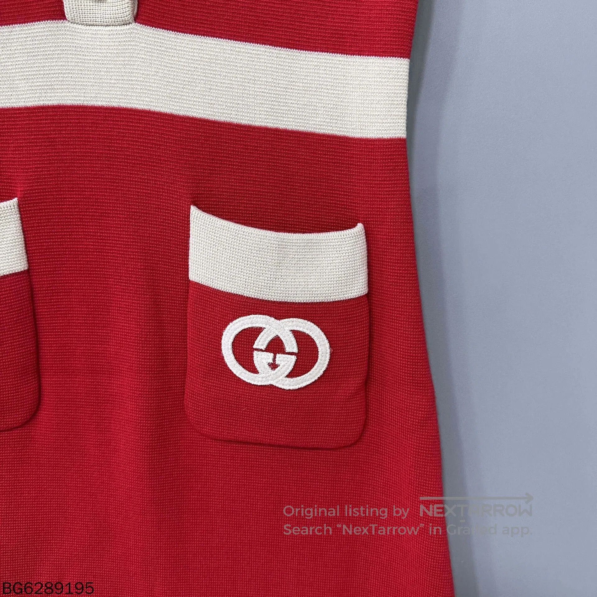 Gucci Gucci Red Double G Knit Dress. Size XS / US 0-2 / IT 36-38 - 6 Thumbnail