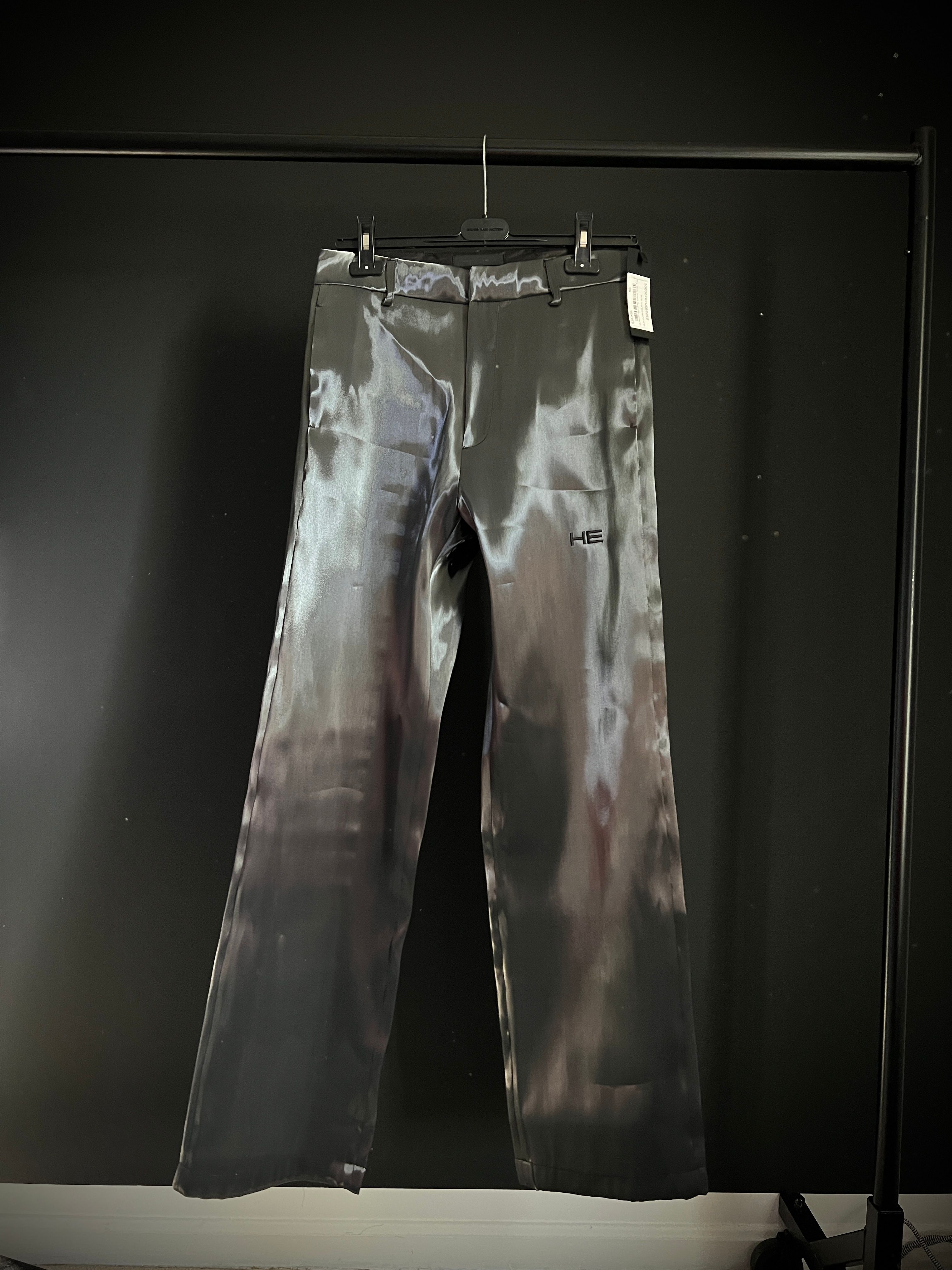 Pre-owned Heliot Emil Liquid Metal Trousers