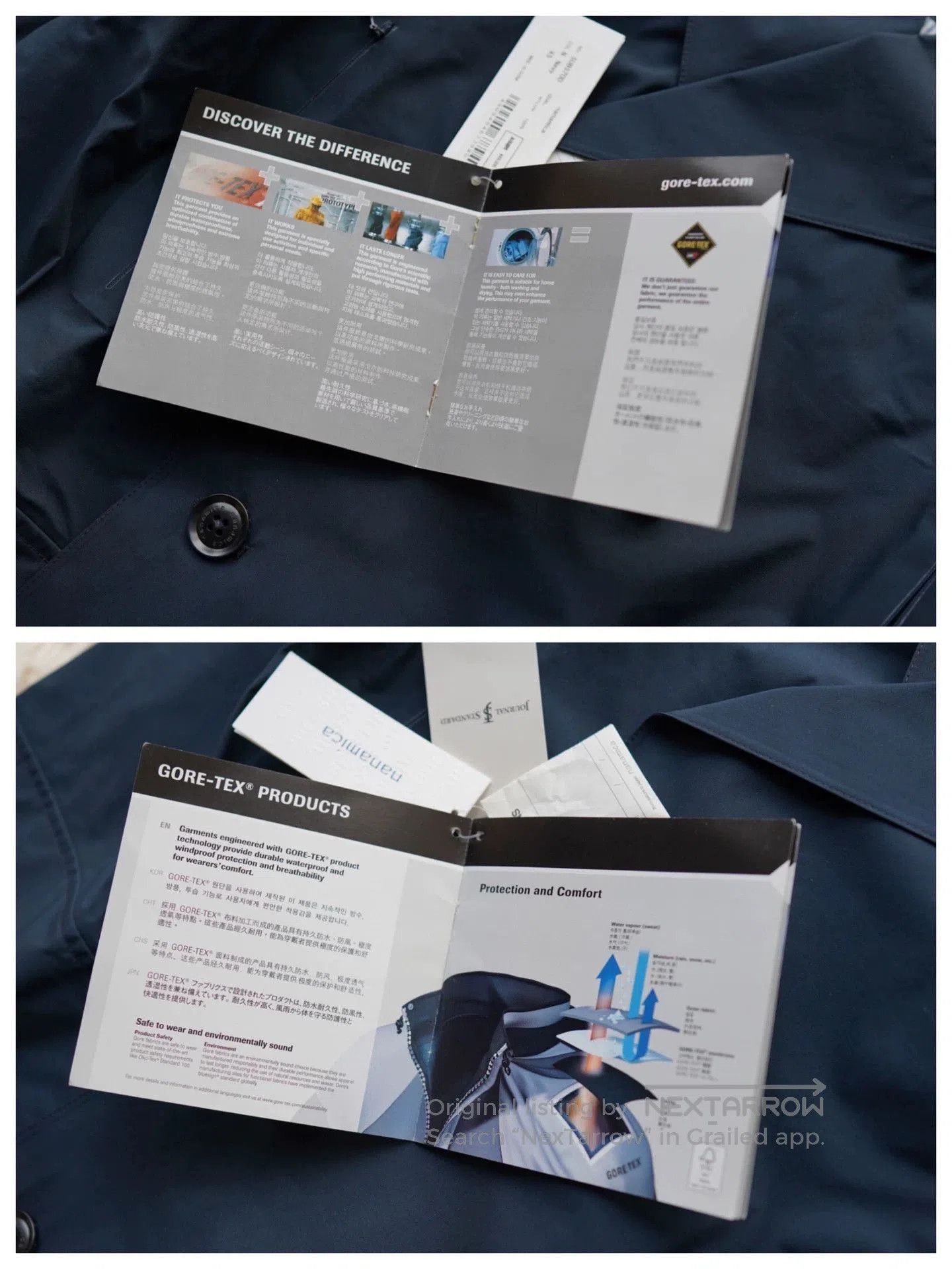 Nanamica Blue Double-Breasted Long Trench Coat - Size M. Size US M / EU 48-50 / 2 - 6 Thumbnail