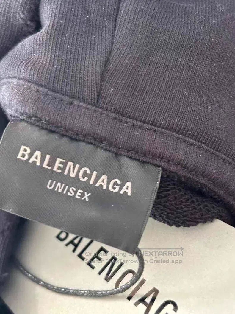 Balenciaga Balenciaga Black Hooded Sweatshirt Size US M / EU 48-50 / 2 - 3 Thumbnail