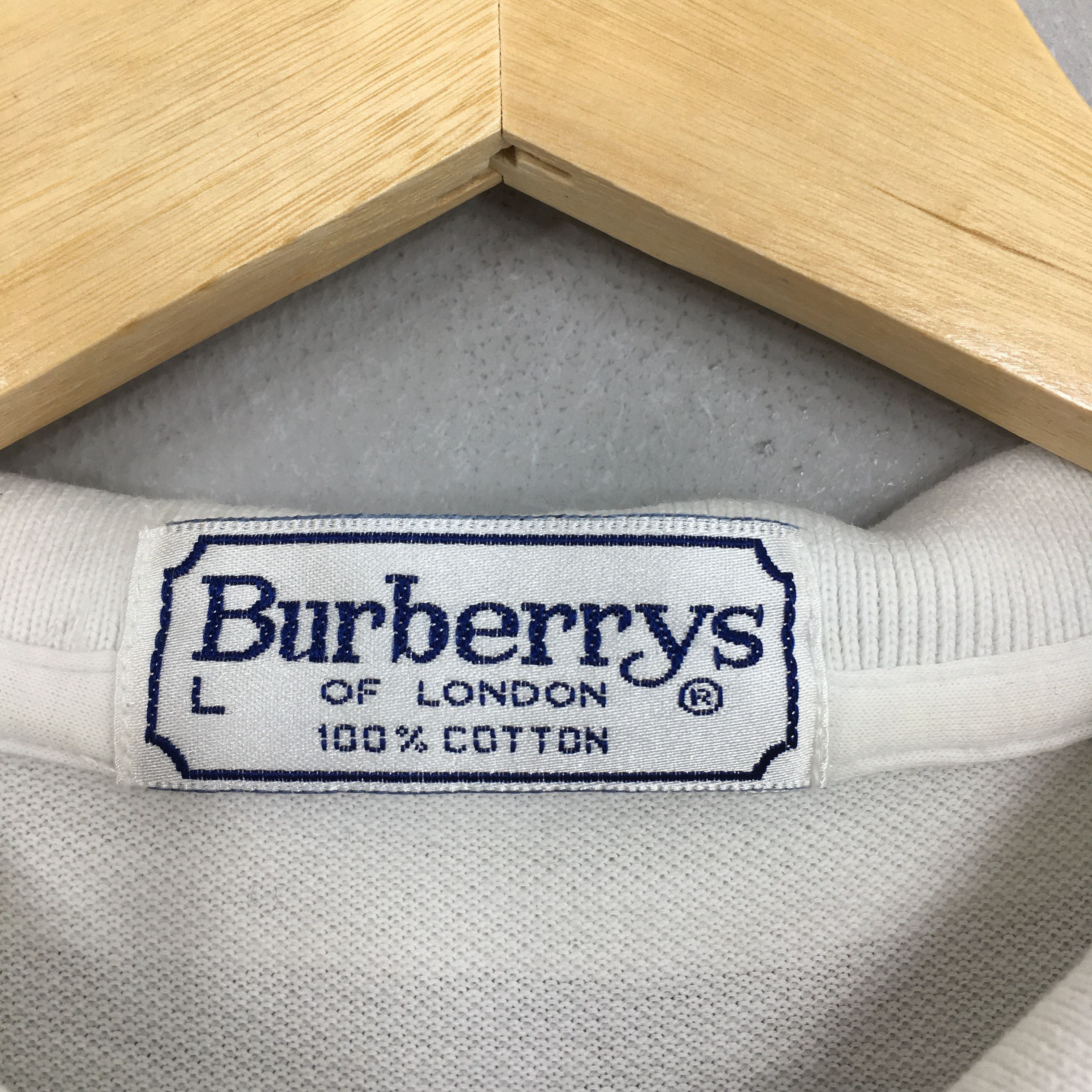 Burberry × Burberry Prorsum × Designer Vintage Burberrys London Polo Shirt Button Large Size US L / EU 52-54 / 3 - 4 Thumbnail