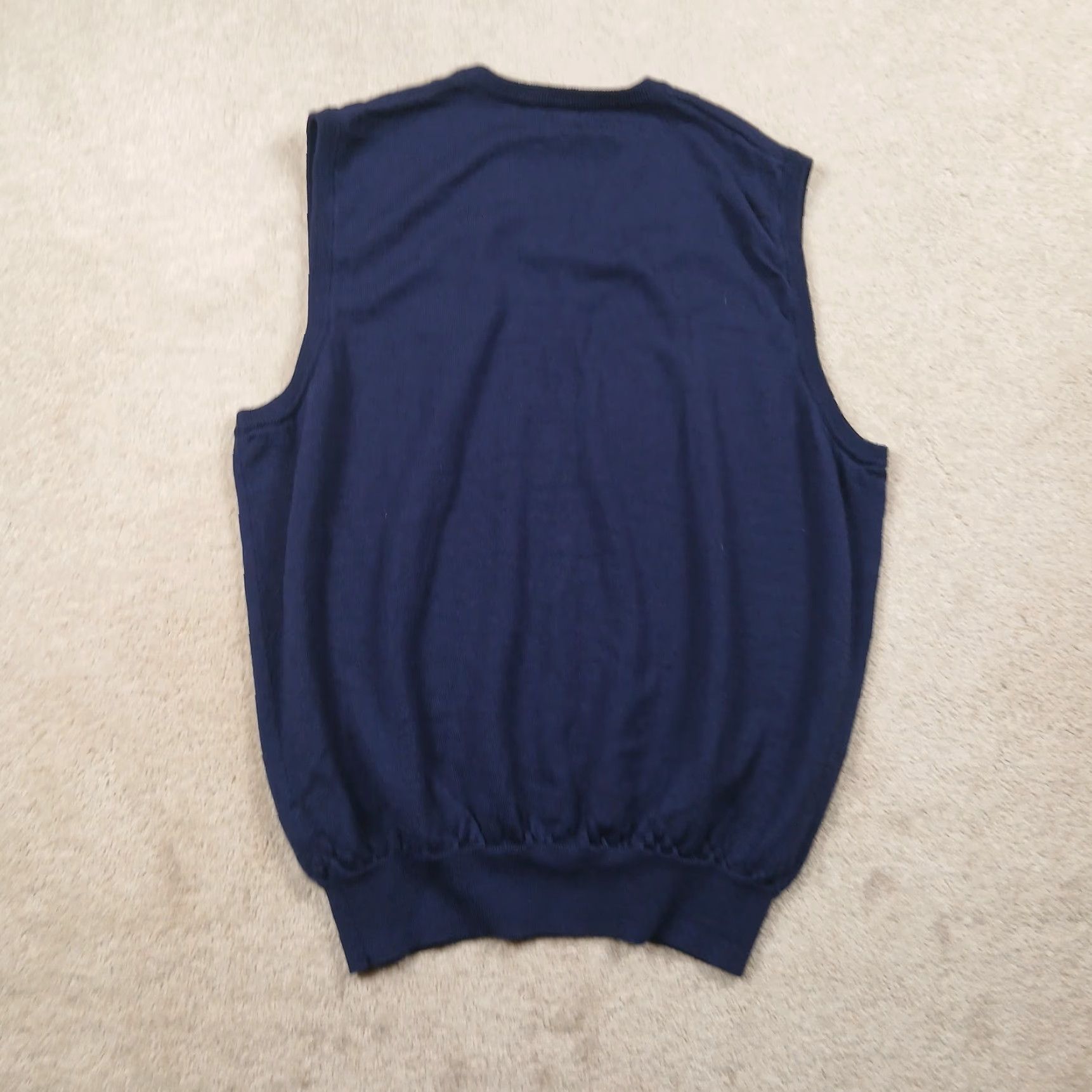 Polo Ralph Lauren Polo Ralph Lauren Sweater Vest Mens Large Blue Merino Wool USGA Rules Golf Vest Size US L / EU 52-54 / 3 - 3 Thumbnail