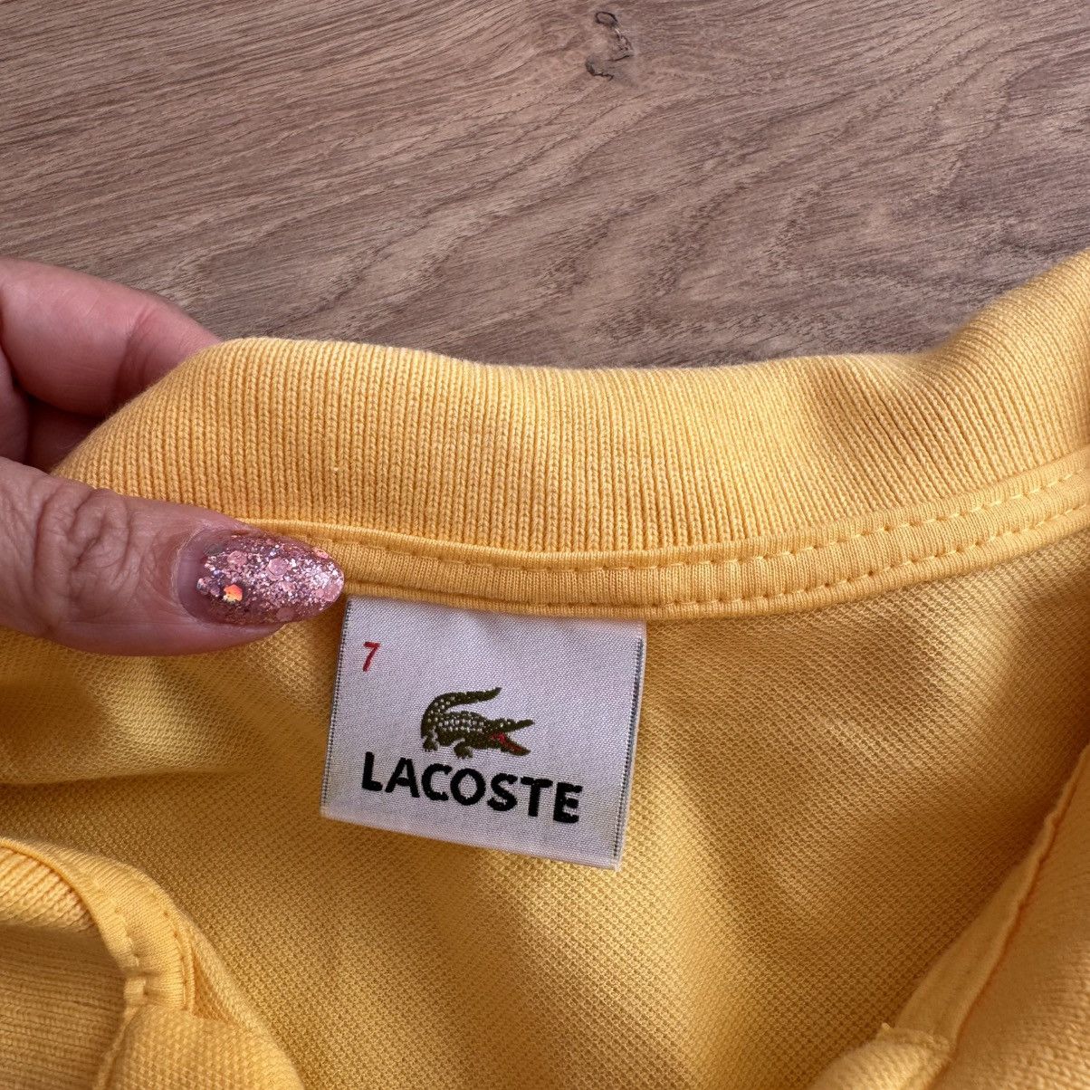 Lacoste Lacoste Classic Fit Yellow Short Sleeve Polo Shirt Size US XXL / EU 58 / 5 - 6 Thumbnail