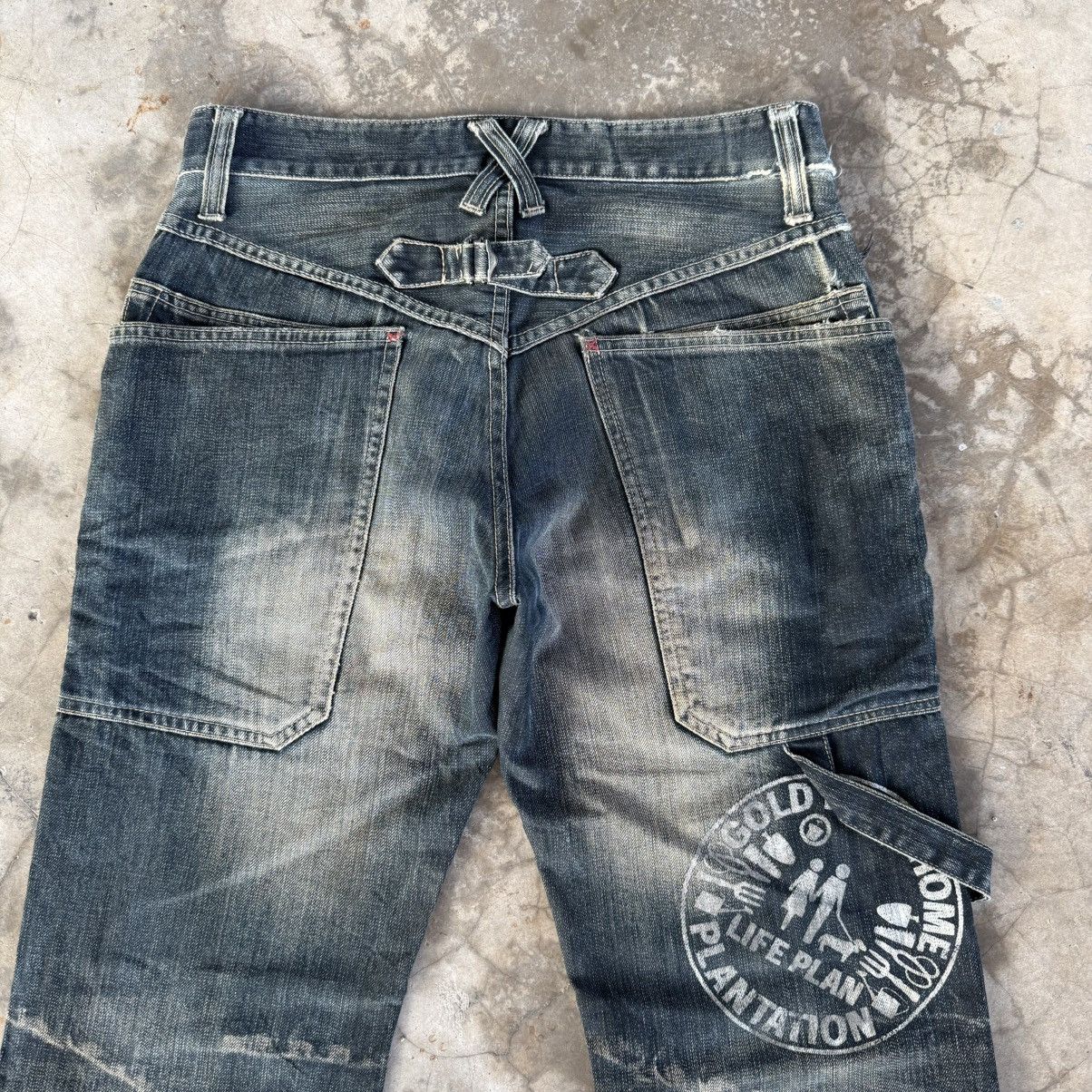 PPFM W31 Vintage PPFM The Desert Fox Rusty Distressed Denim Jeans Size US 31 - 11 Thumbnail