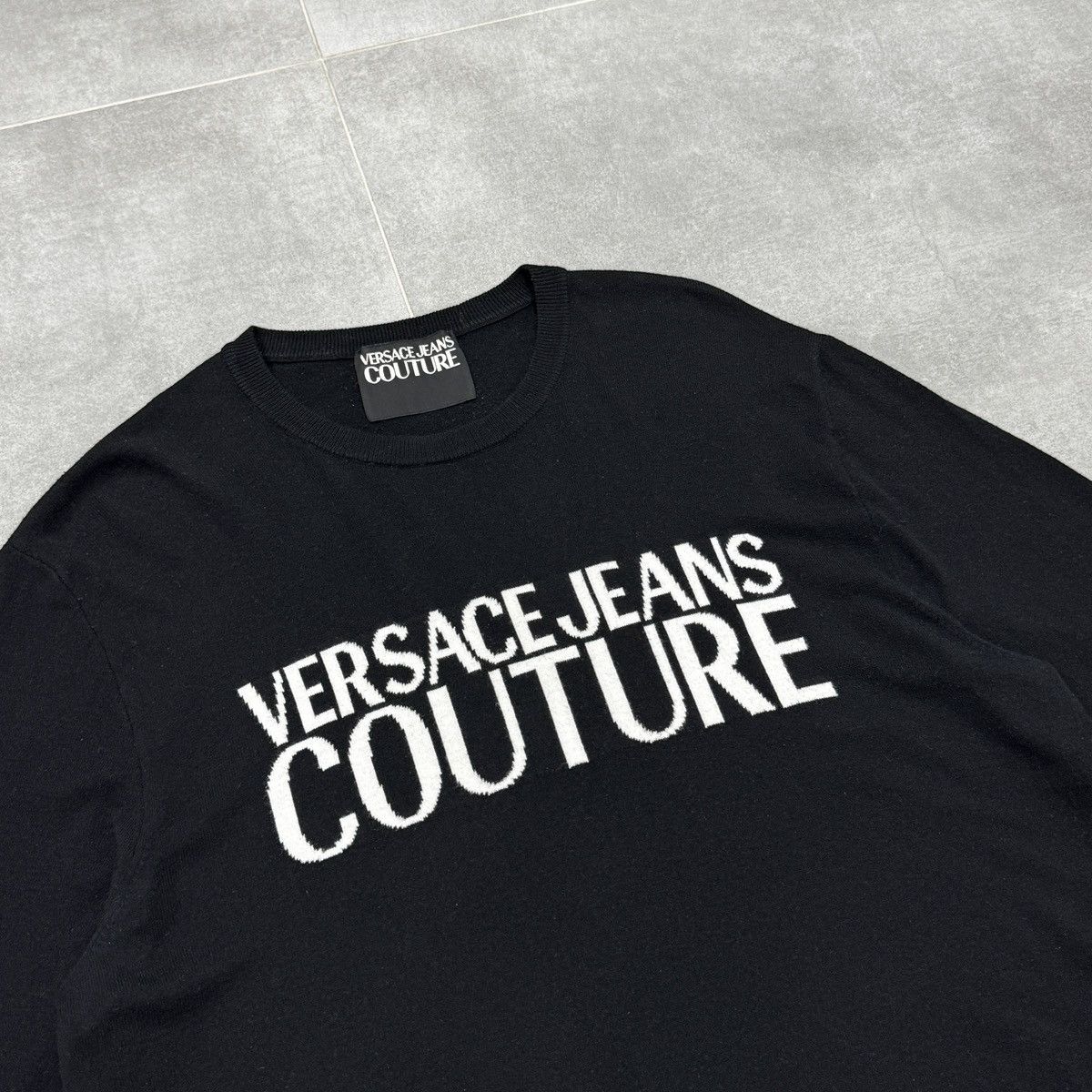 Versace Jeans Couture Versace Jeans Couture Big Logo Wool Sweater Size XL Men Size US XL / EU 56 / 4 - 8 Thumbnail