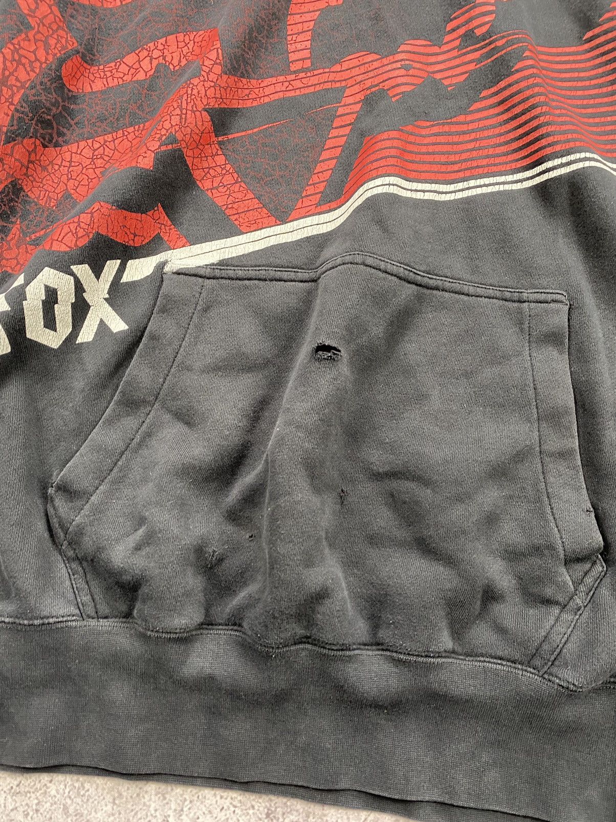 Affliction × JNCO × Vintage Crazy Vintage Y2K FOX Hoodie JNCO Affliction Cyber Brunge Size US XL / EU 56 / 4 - 2 Thumbnail