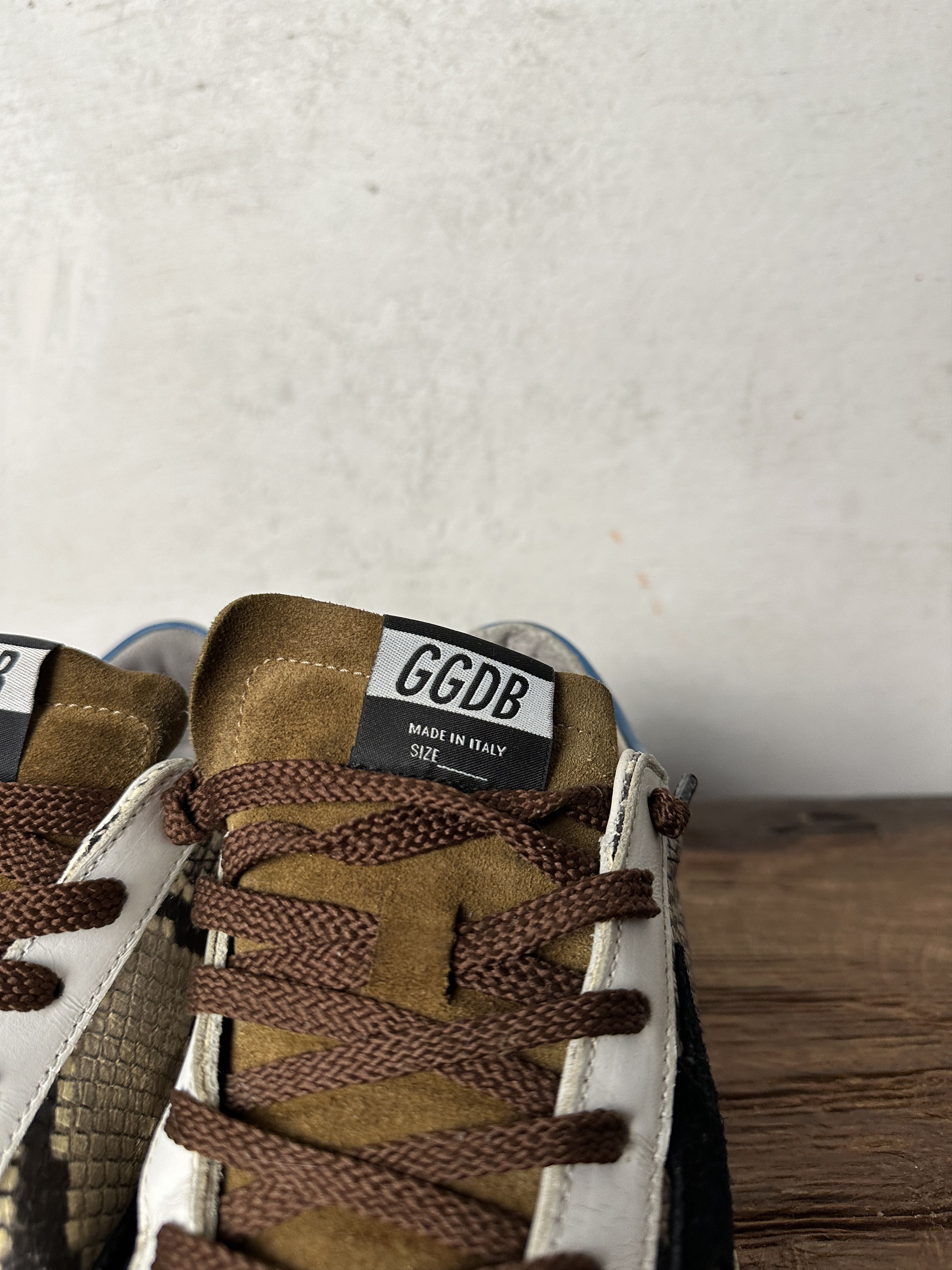 Golden Goose Golden Goose GGDB Superstar Brown Snake Print Sneakers Size US 8 / IT 38 - 11 Thumbnail