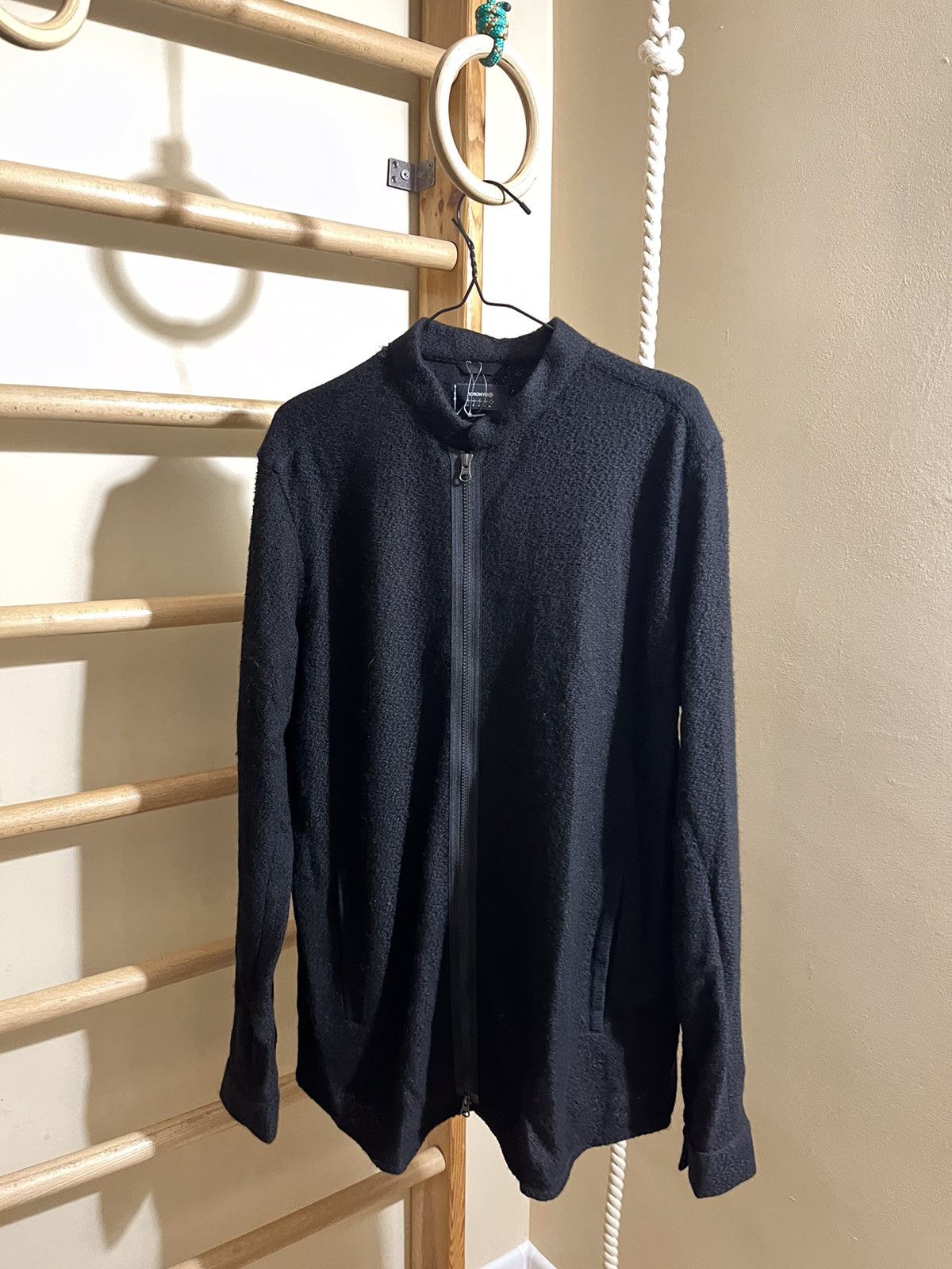 image of Very Acronym Full Zip Sweater Llama La8-Ak in Black, Men's (Size XL)