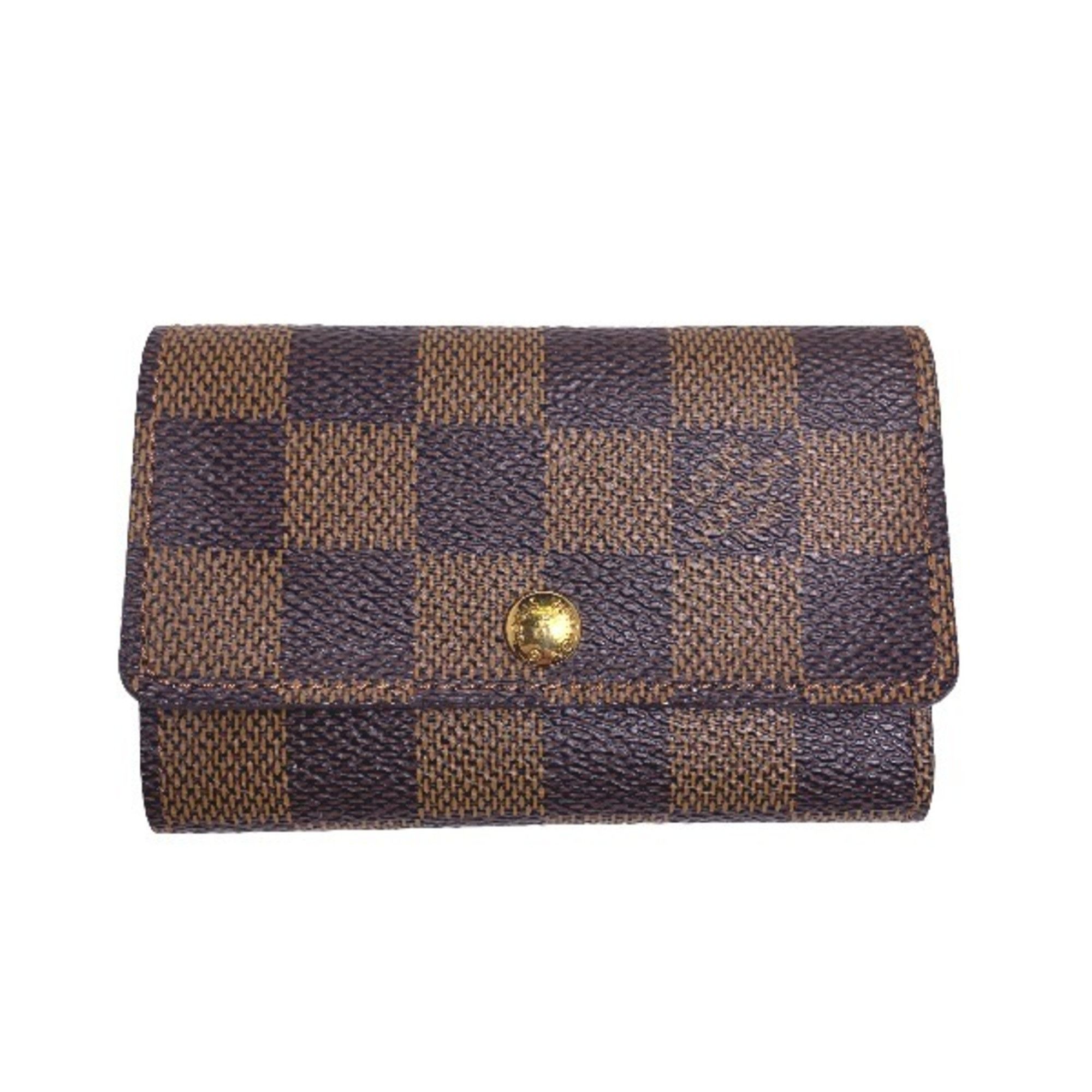 image of Louis Vuitton Multicle 6 Damier N62630 Louis Vuitton Brown Key Case Lv, Women's