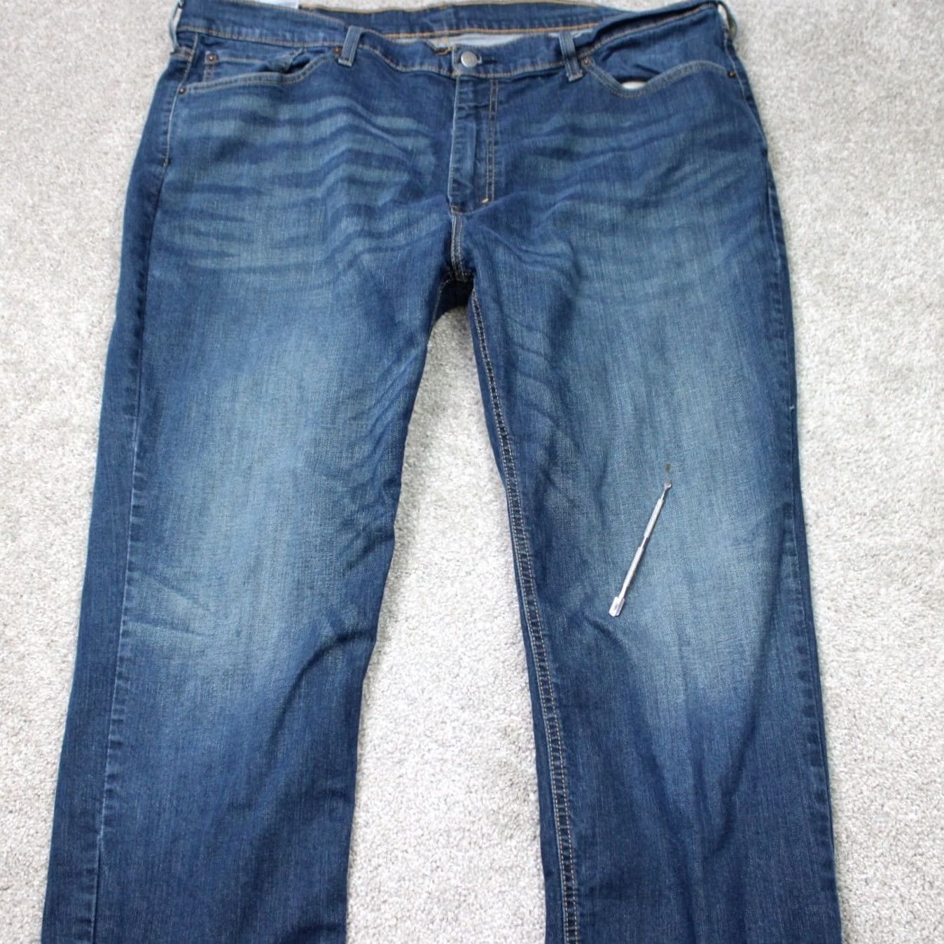 Levi's Levi's 541 Jeans Mens 46x26 Athletic Straight Denim Cotton Stretch Blue 90s USA Logo Pockets Size US 30 / EU 46 - 6 Thumbnail
