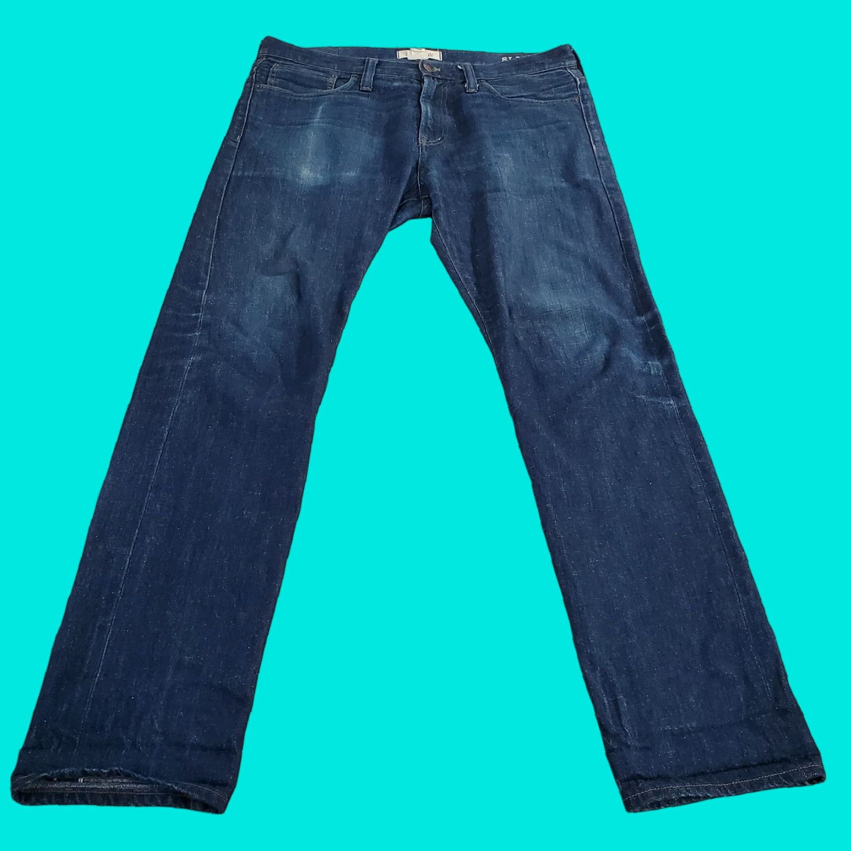 Madewell Madewell Jeans Mens 34x32 Slim Straight Leg Dark Wash Denim Size US 34 / EU 50 - 1 Thumbnail