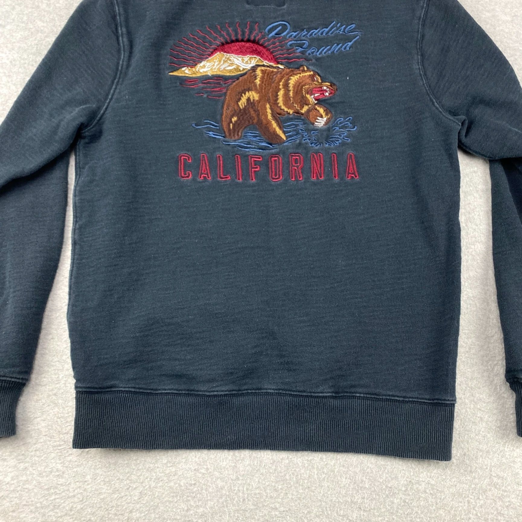 Lucky Brand Lucky Brand Sweatshirt Mens S Black Embroidered California Bear Logo Crew Neck Pullover All Seasons Modern Fashion Hoodie Type: Sweatshirt (Men) Size US S / EU 44-46 / 1 - 6 Thumbnail