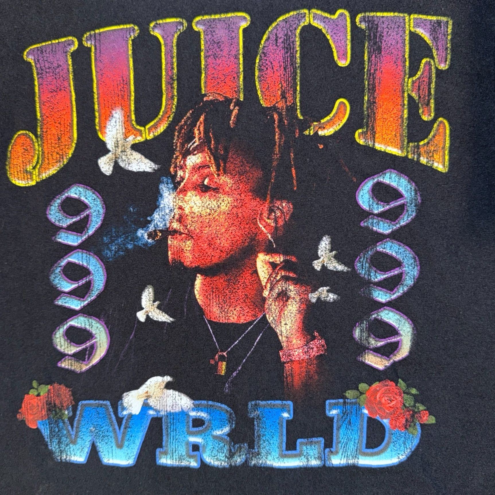 Vintage Juice WRLD Concert Tour Graphic TShirt Merch Shirt - S Men Black Logo 999 Graphic Print Vintage No Size US S / EU 44-46 / 1 - 2 Thumbnail