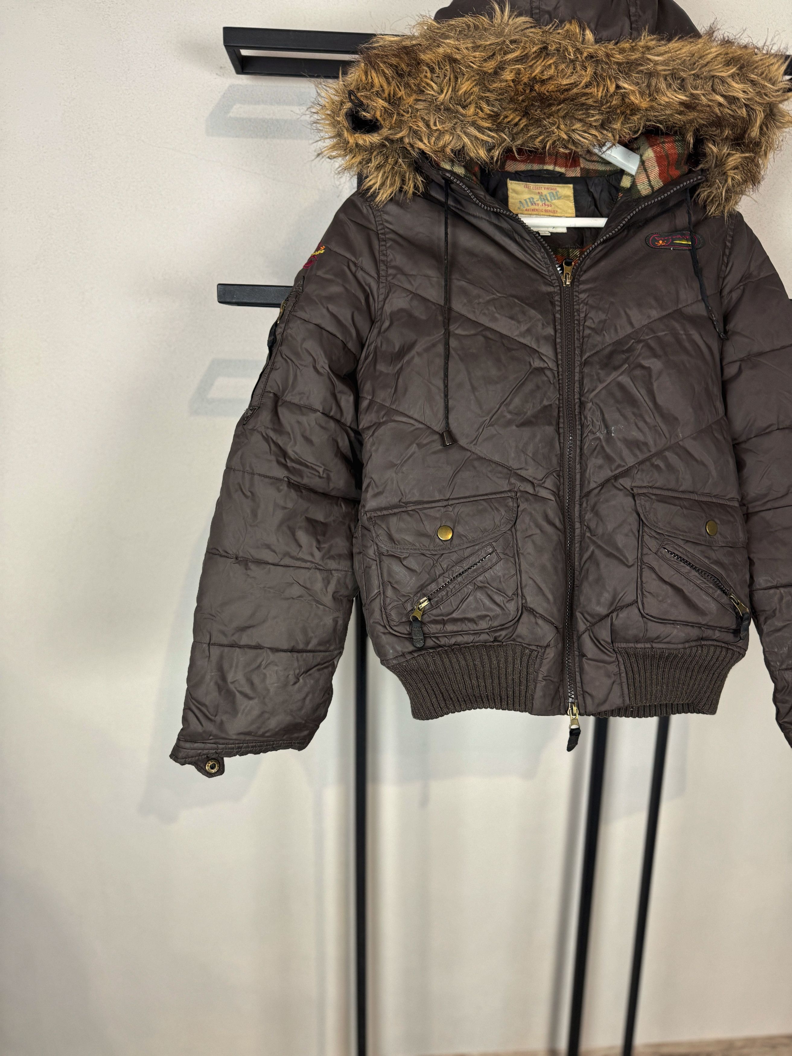 Tornado Mart 2000s Hysteric Type Cargo Fur Hooded Jacket Y2K 90s Size S Size M / US 6-8 / IT 42-44 - 2 Thumbnail