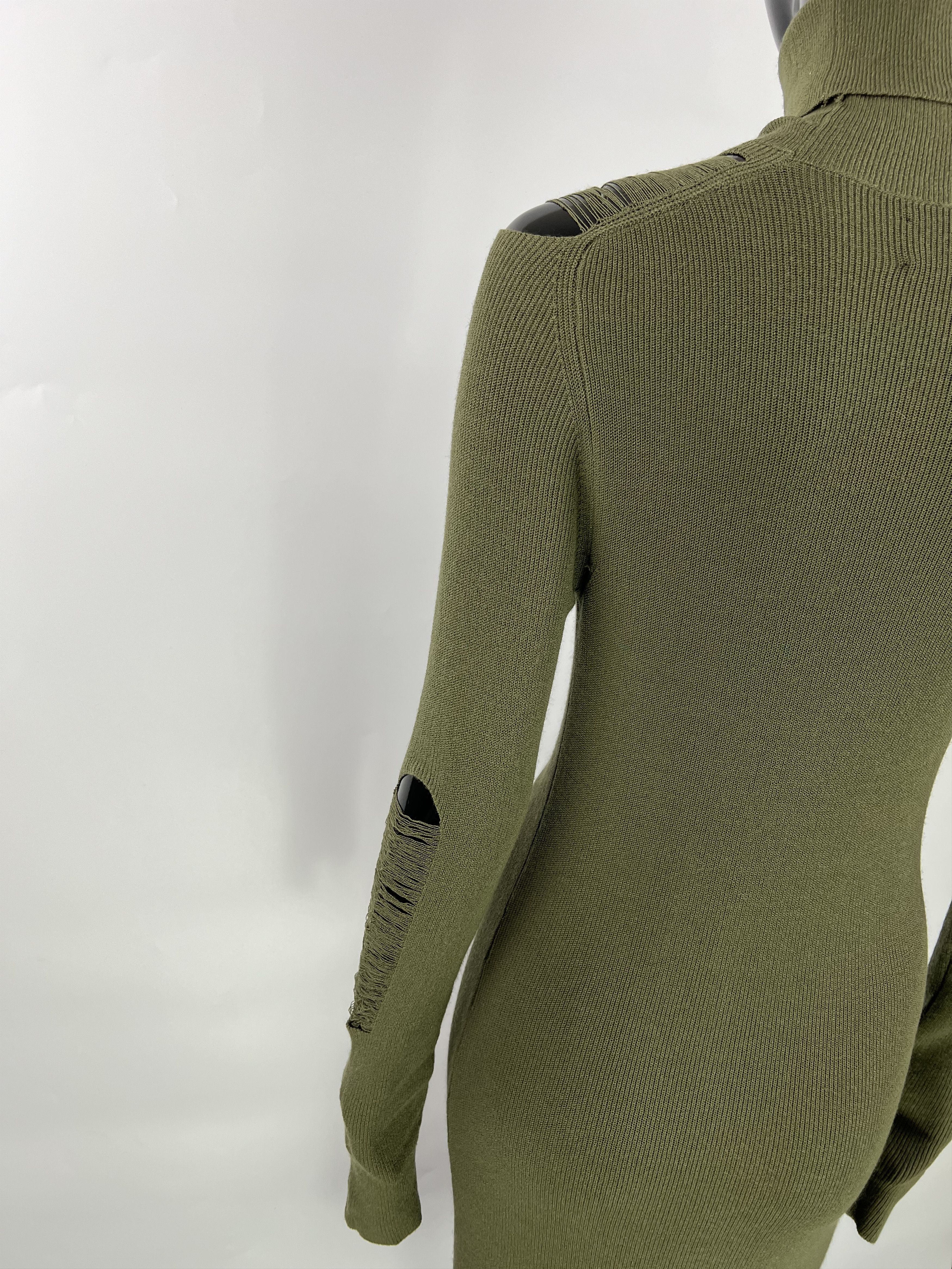 Diesel Diesel Ribbed Long Sleeve Turtleneck Midi Dress Size L Size L / US 10 / IT 46 - 6 Thumbnail