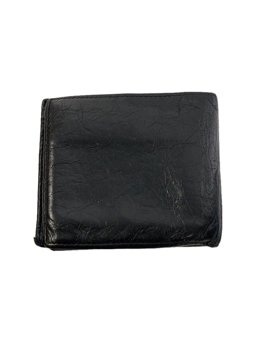 Balenciaga Balenciaga Leather Bi-Fold Wallet Black Size ONE SIZE - 1 Thumbnail