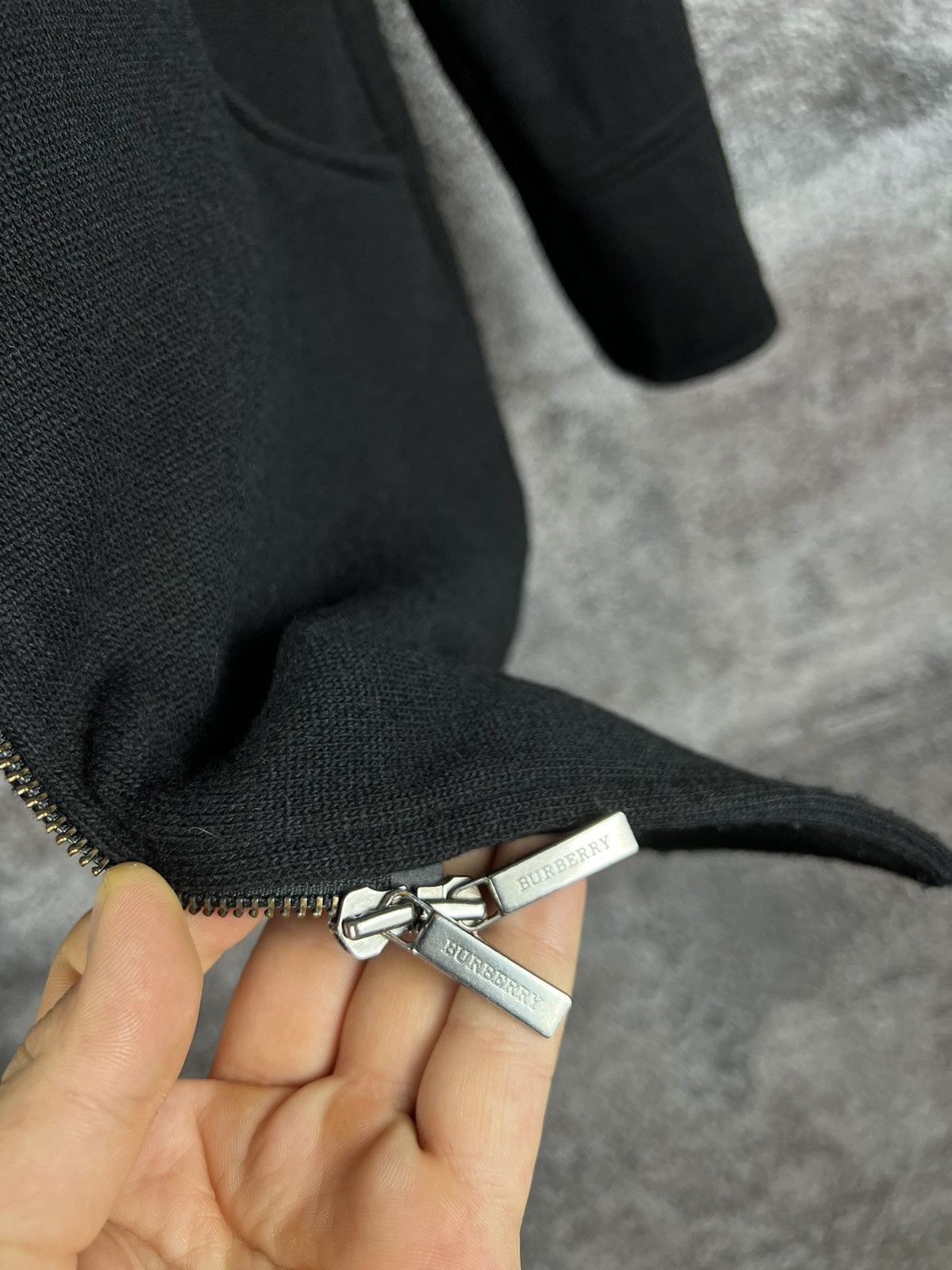 Burberry × Designer Burberry London Hooded Wool Coat nova check zip small logo Size L / US 10 / IT 46 - 13 Thumbnail