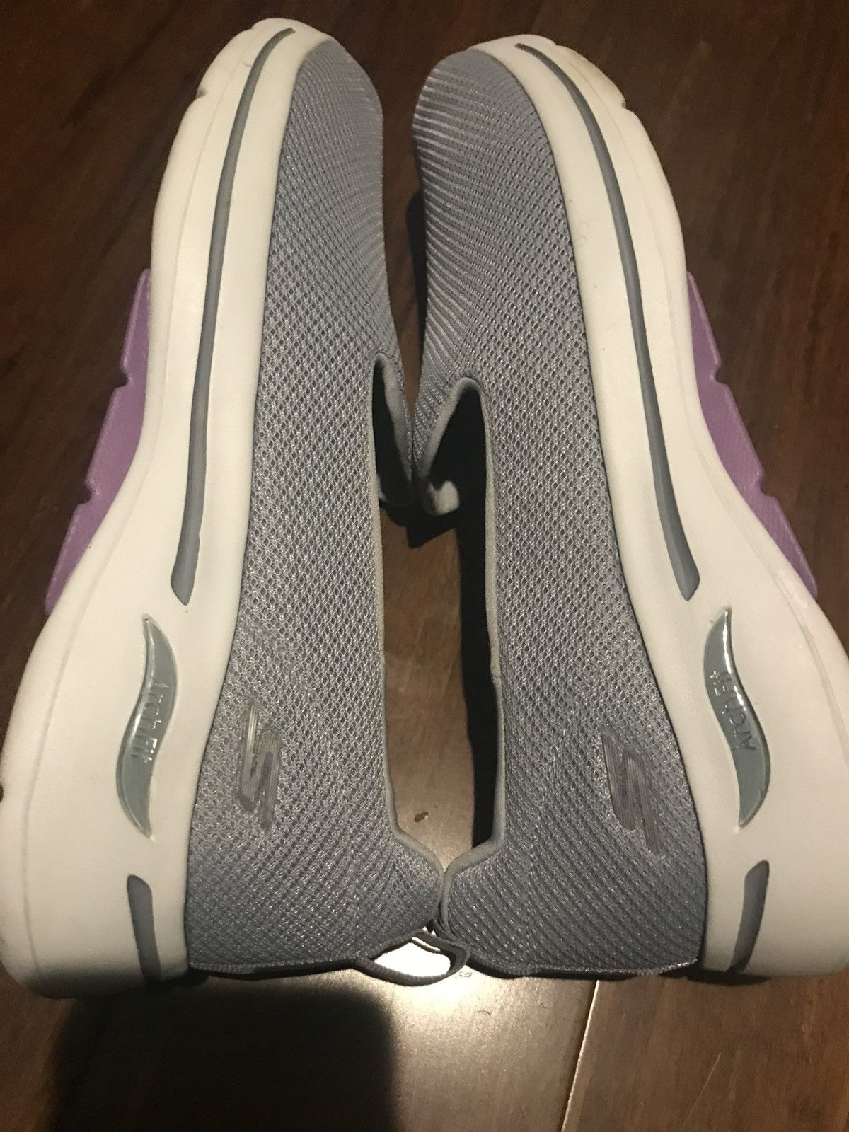 SKECHERS Skechers Women's Air cooled Arch Fit Gray Slip-On Shoes Size US 12 / IT 42 - 6 Thumbnail