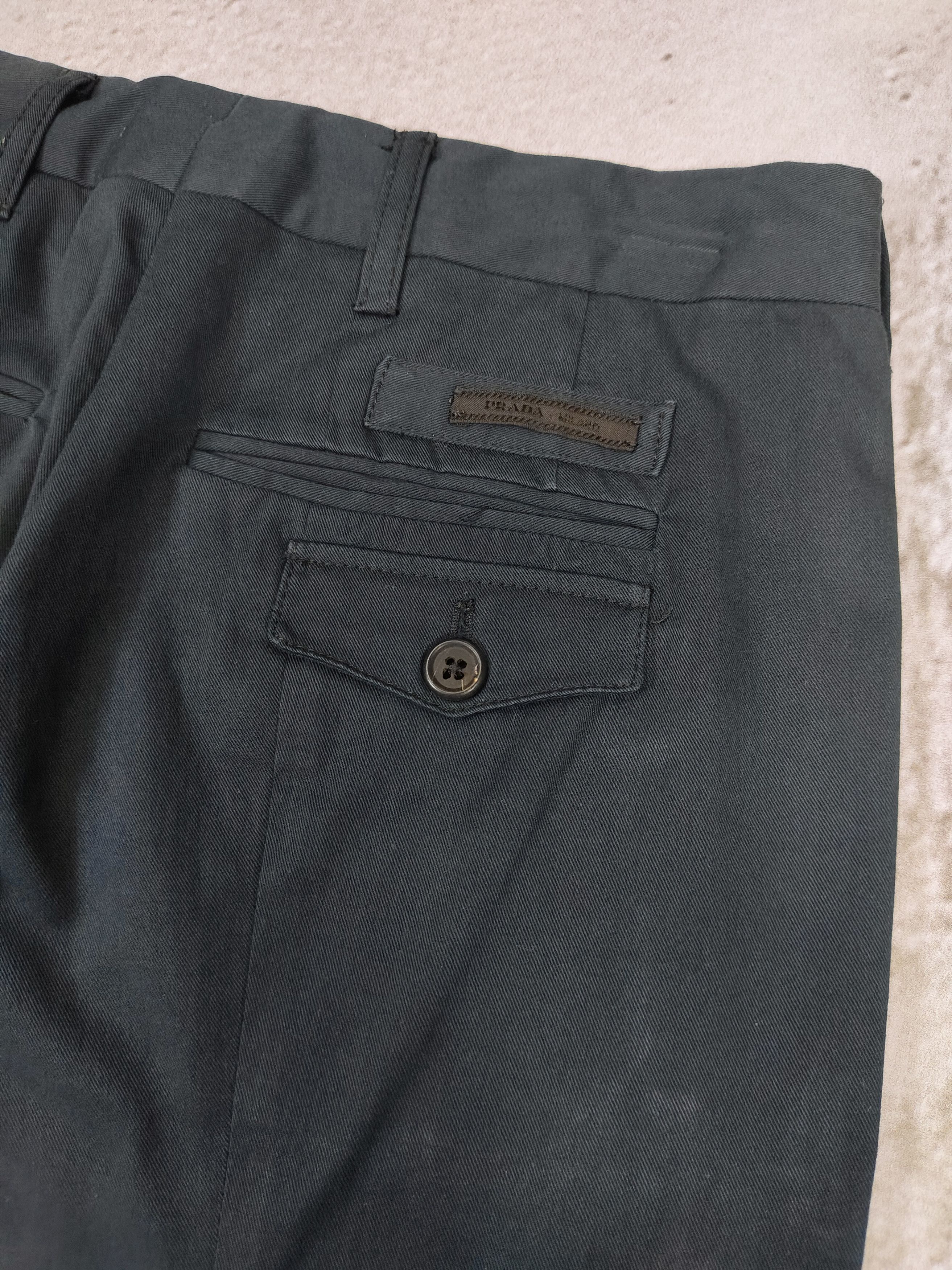 Prada 00s PRADA- Minimalist Tailored Sligth Boot cut Trousers Size 29" - 10 Thumbnail