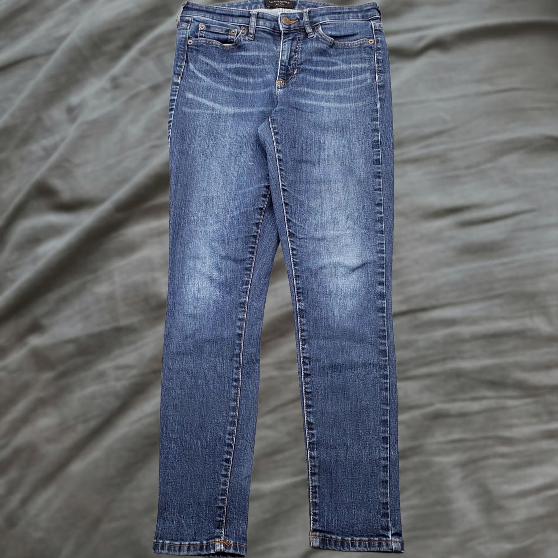 Banana Republic Banana Republic Womens 4 Jeans Blue Denim Skinny 27.75" Inseam 5-Pocket Stretch Slim Curve Size 27" / US 4 / IT 40 - 1 Thumbnail