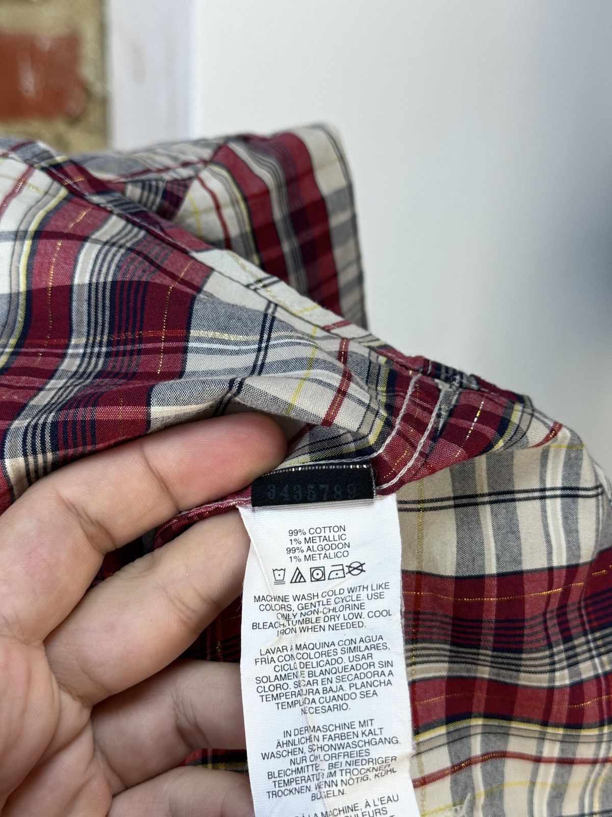 Oakley × Vintage OAKLEY Vintage Mens Short Sleeve Plaid Red Shirt Size US S / EU 44-46 / 1 - 12 Thumbnail