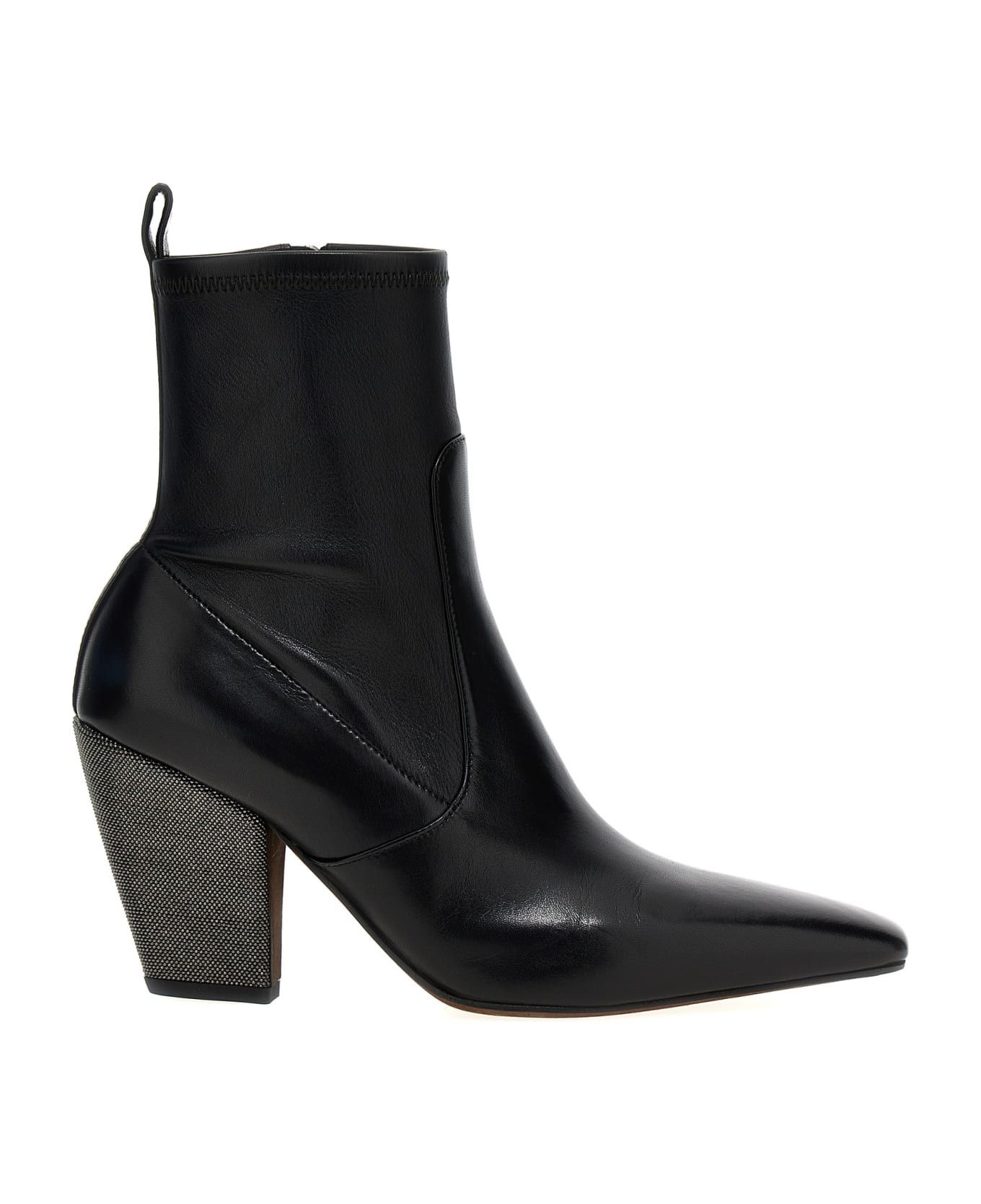 Brunello Cucinelli o1y0725 Ankle Boots in Black Size US 9 / IT 39 - 1 Thumbnail