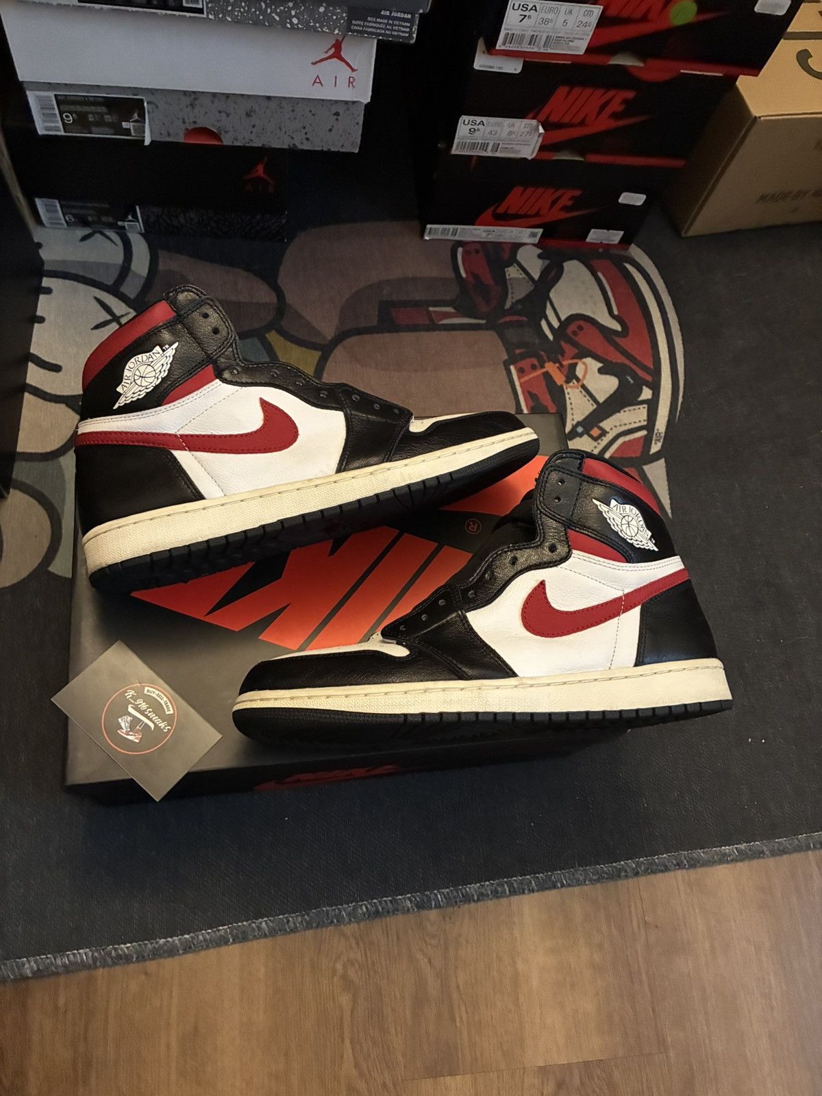 Jordan Brand Jordan 1 black gym red Size US 10 / EU 43 - 2 Thumbnail