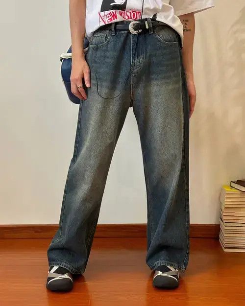 Japanese Brand American Retro Gradient Jeans Size US 31 - 1 Thumbnail